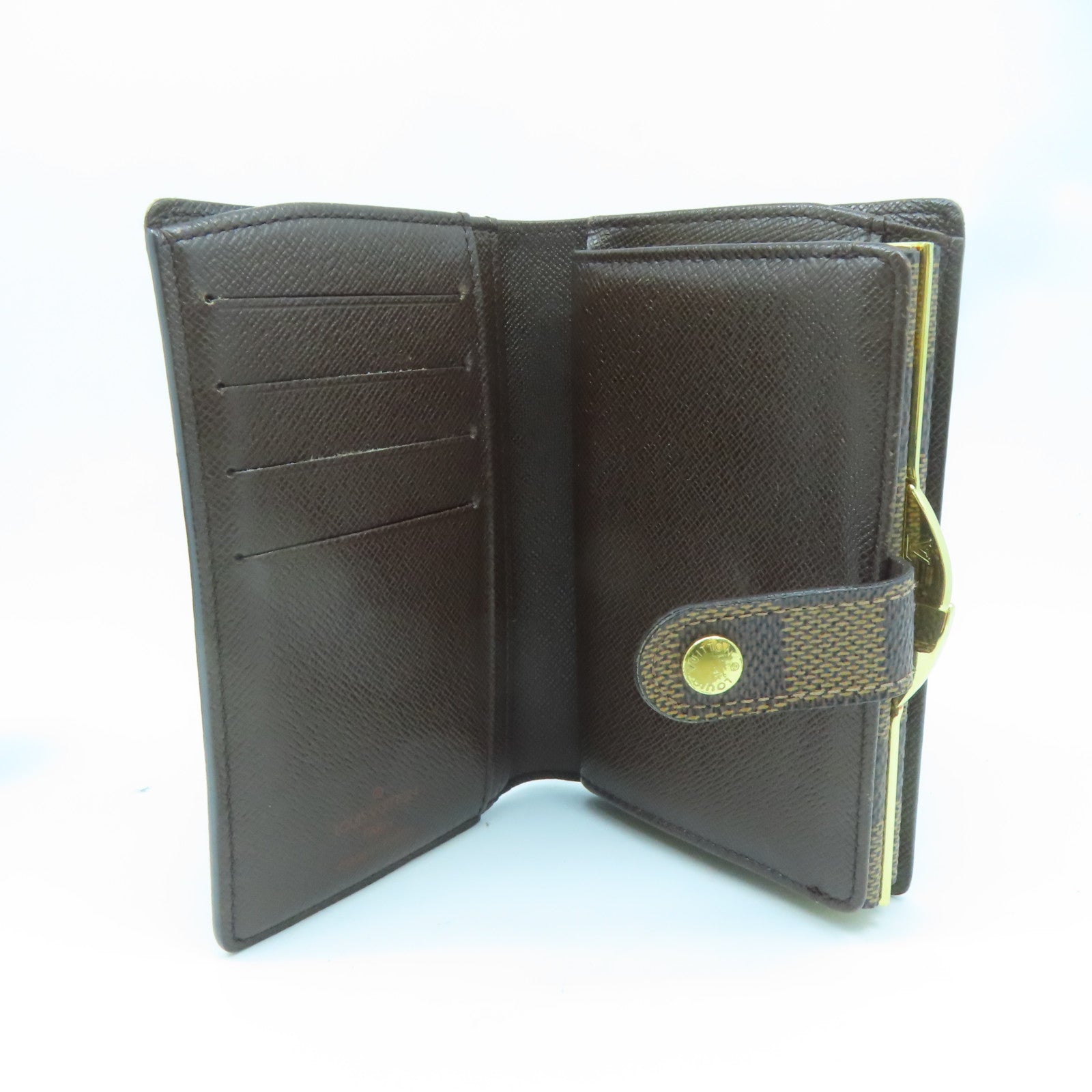 LOUIS VUITTON Damier Portefeiulle Vienova Wallet金扣錢包啡色