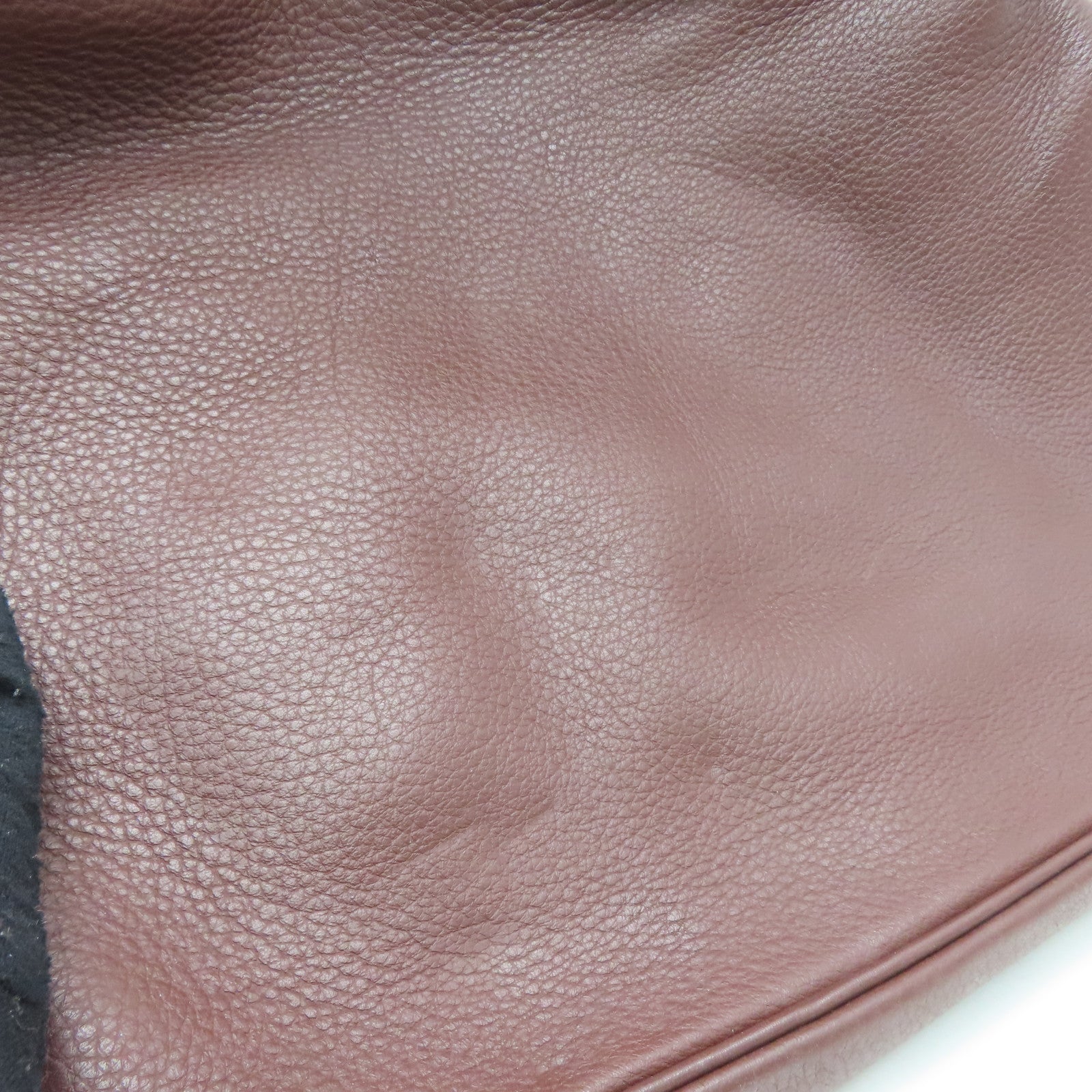 HERMES 【激減優惠】Clemence皮革Massai Shoulder金扣肩背袋紅色