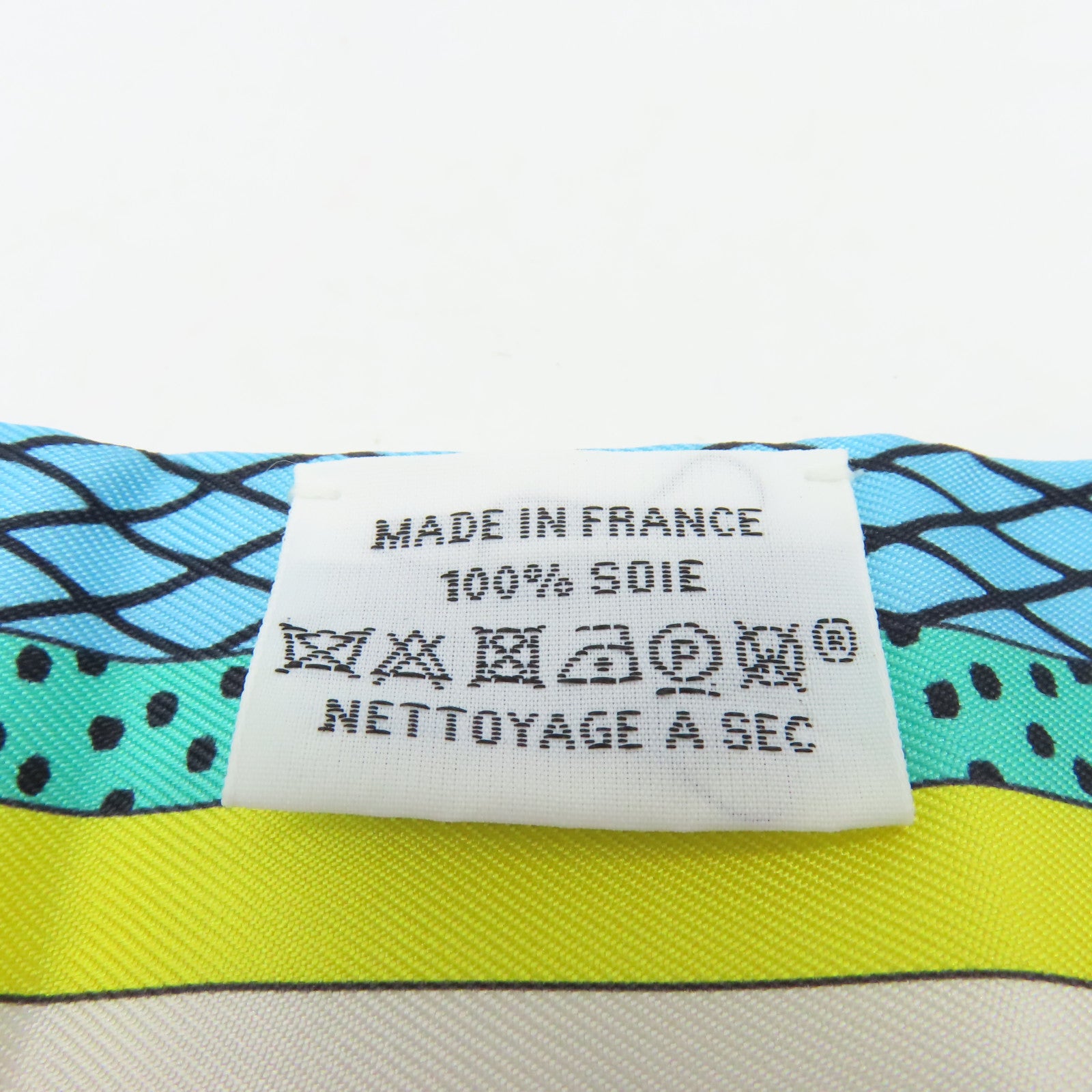 HERMES 【激減優惠】絲質Twilly Scarf絲巾白色/彩色