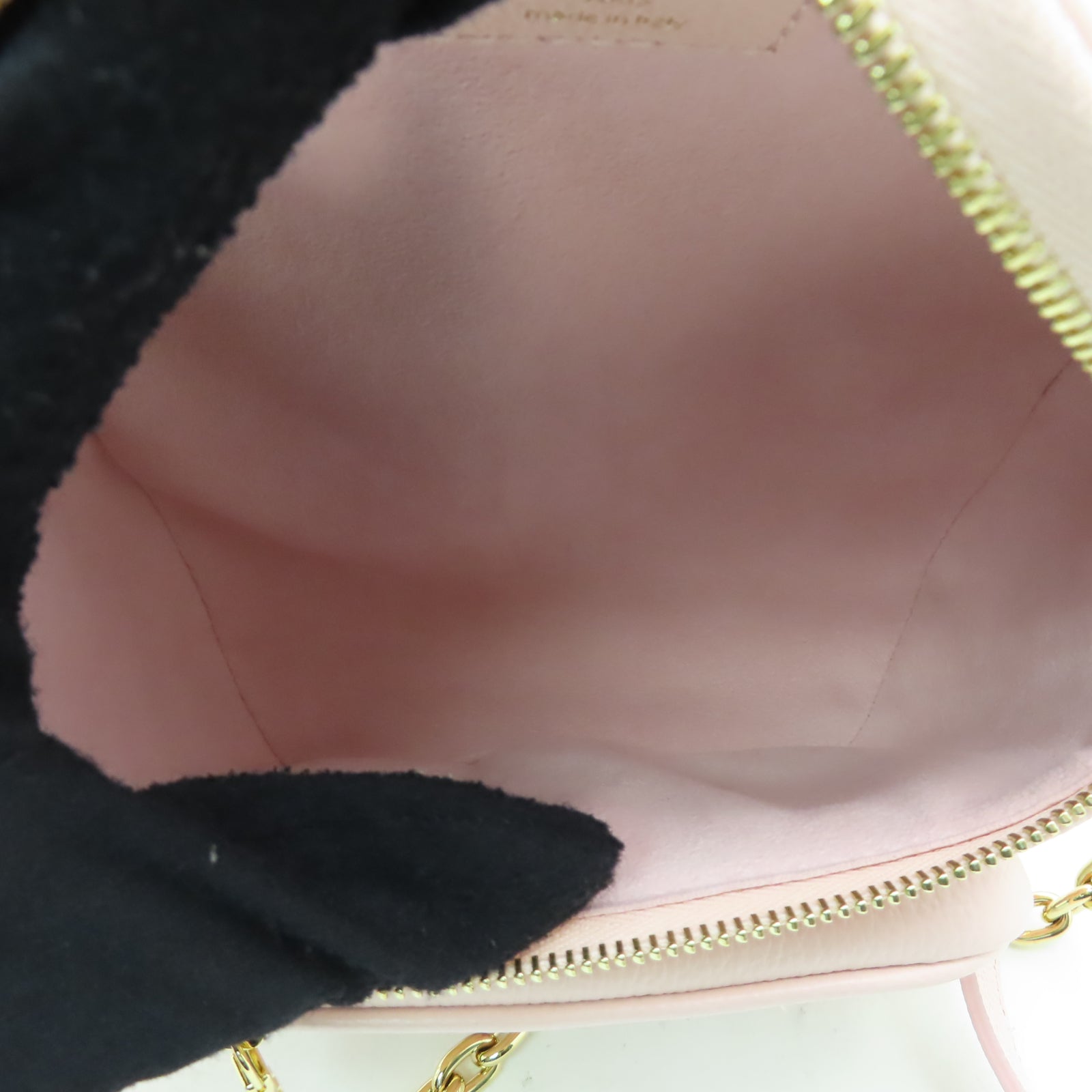 LOUIS VUITTON Monogram Empreinte Mini Bumbag金扣腰包粉紅色