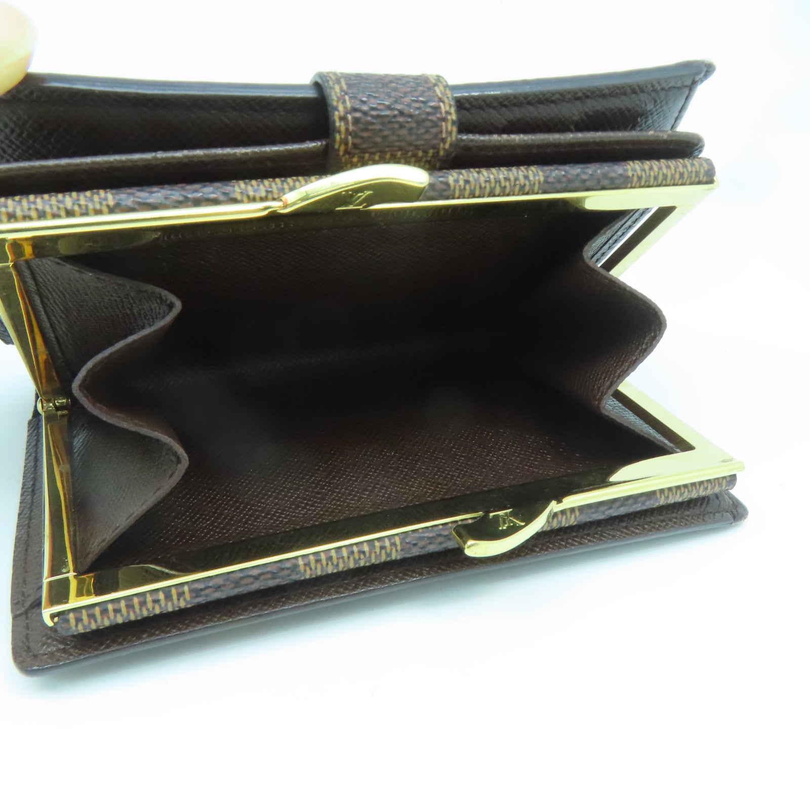 LOUIS VUITTON Damier Portefeiulle Vienova Wallet金扣錢包啡色