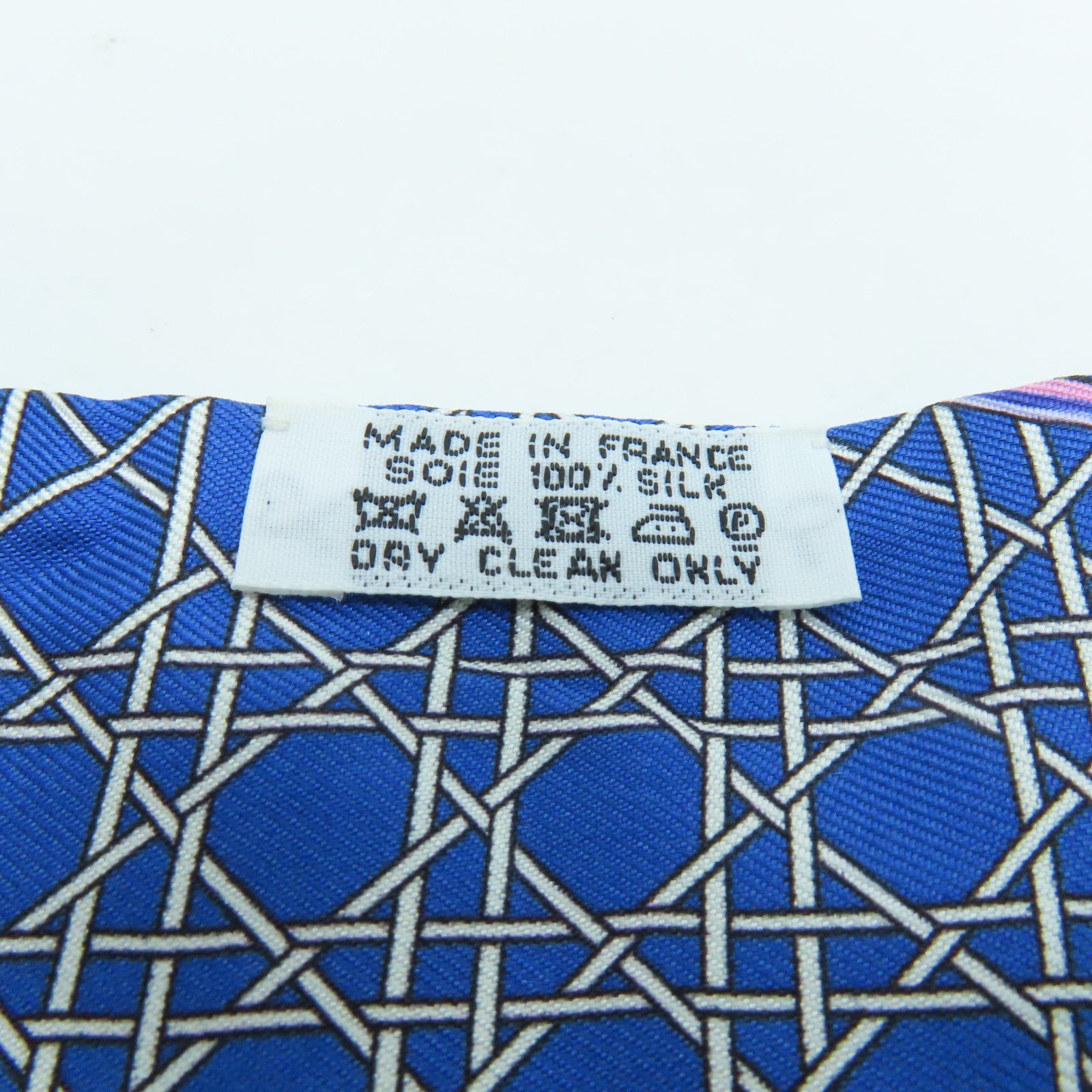 HERMES 絲質Twilly絲巾綠色藍色