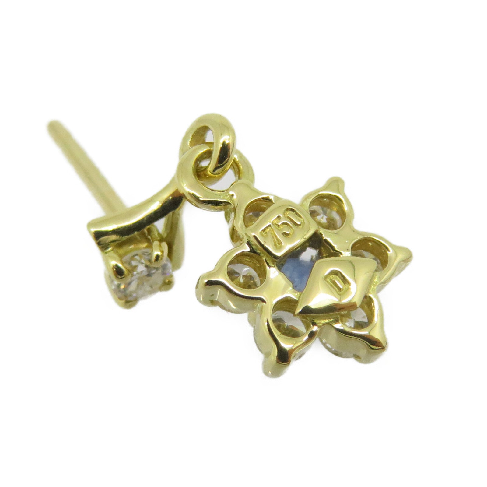 JEWELRY [Sharp Discount] 18K Gold Sapphire Earrings Sapphire Earrings