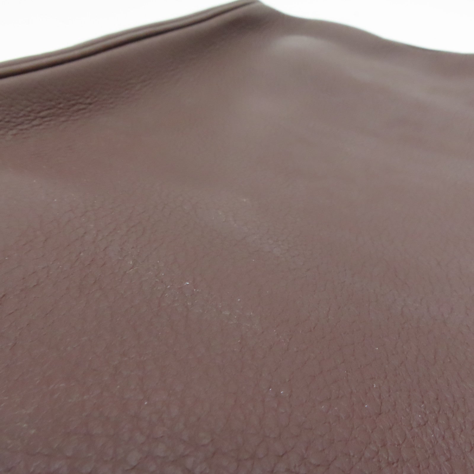HERMES 【激減優惠】Clemence皮革Massai Shoulder金扣肩背袋紅色