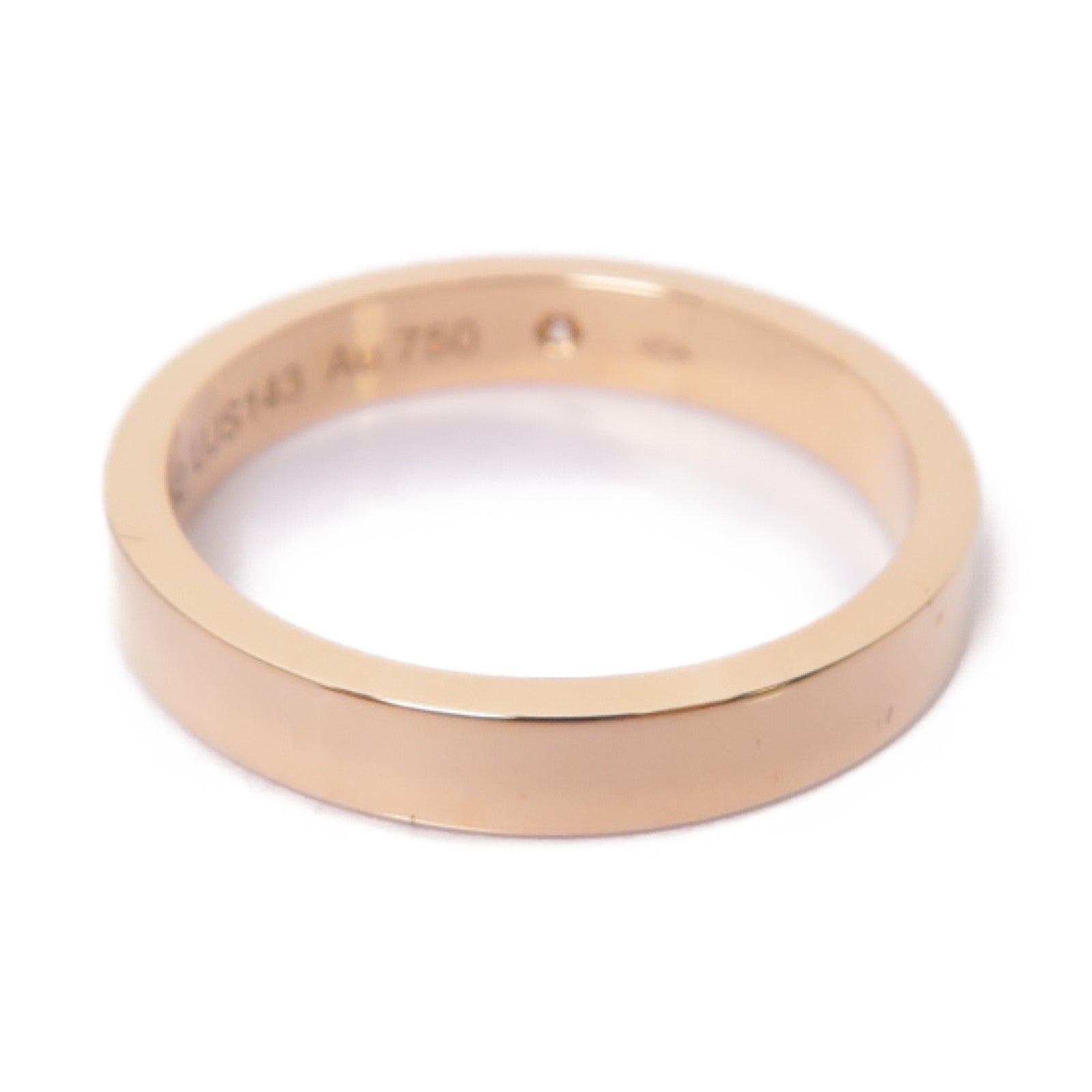 CARTIER 18K玫瑰金C De Ring鑽石戒指Cartier#52/US#6