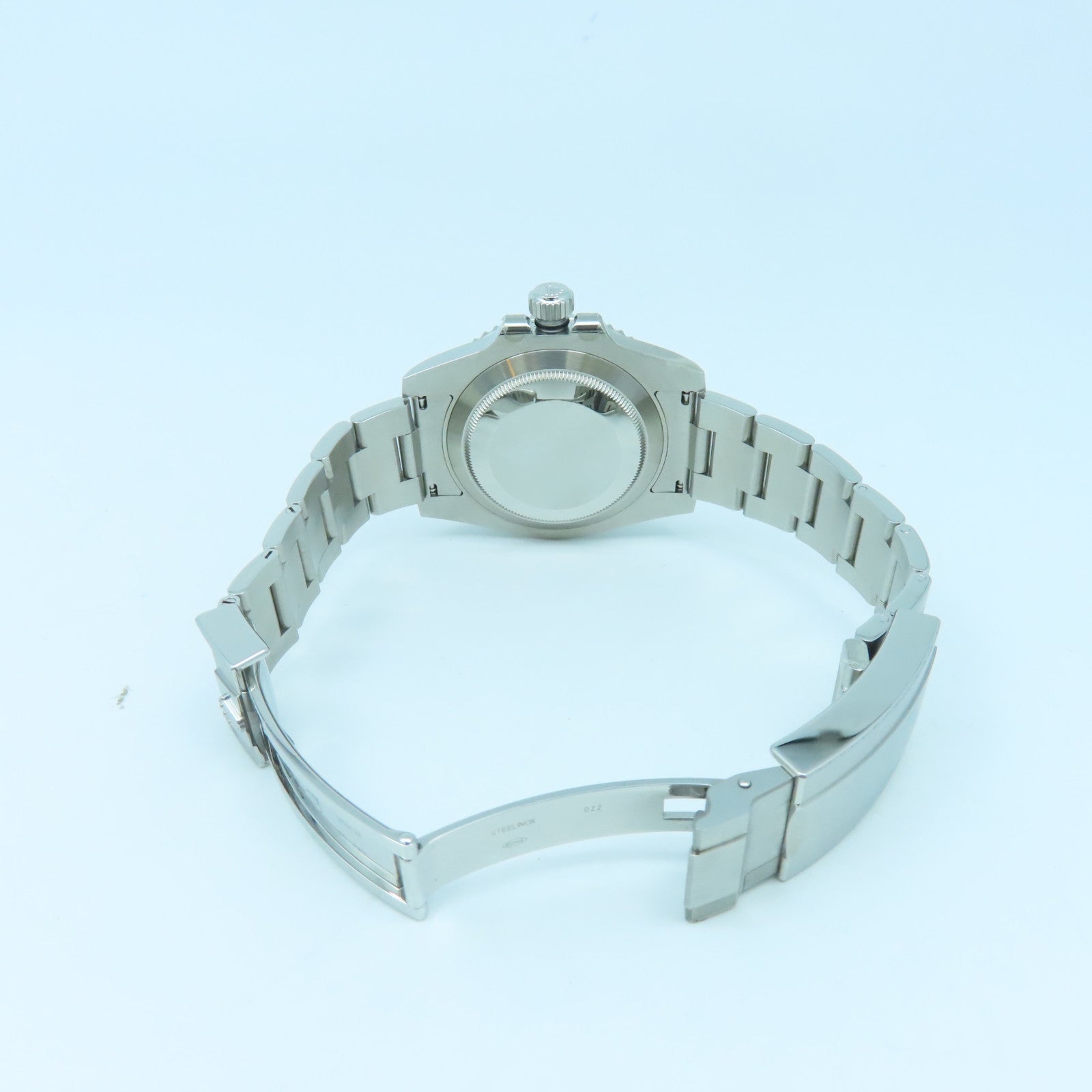 ROLEX Stainless Steel Submariner Watch Black Silver/Black #18.5cm