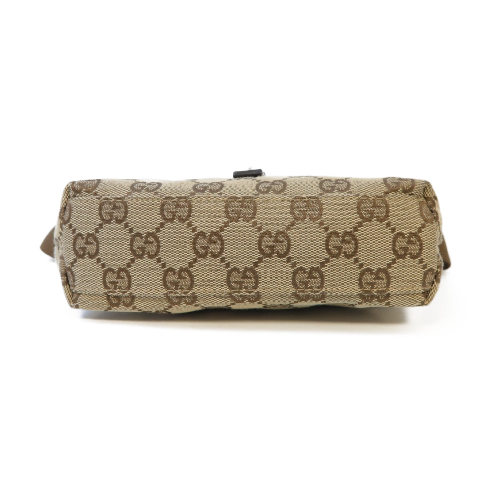 GUCCI 帆布Waist Bag銀扣腰包啡色