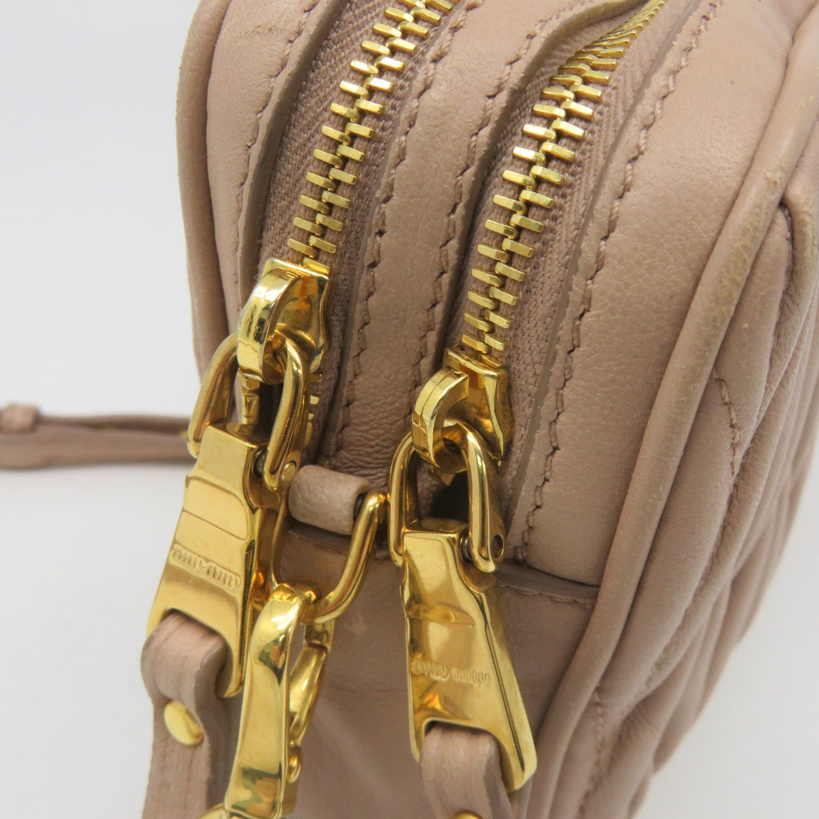 Miu Miu 羊皮皮革Shoulder Bag肩背袋粉紅色