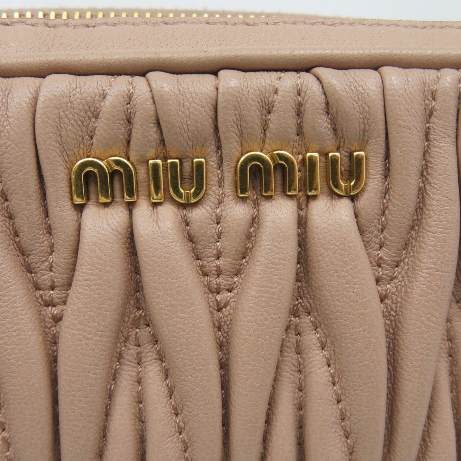 Miu Miu 羊皮皮革Shoulder Bag肩背袋粉紅色