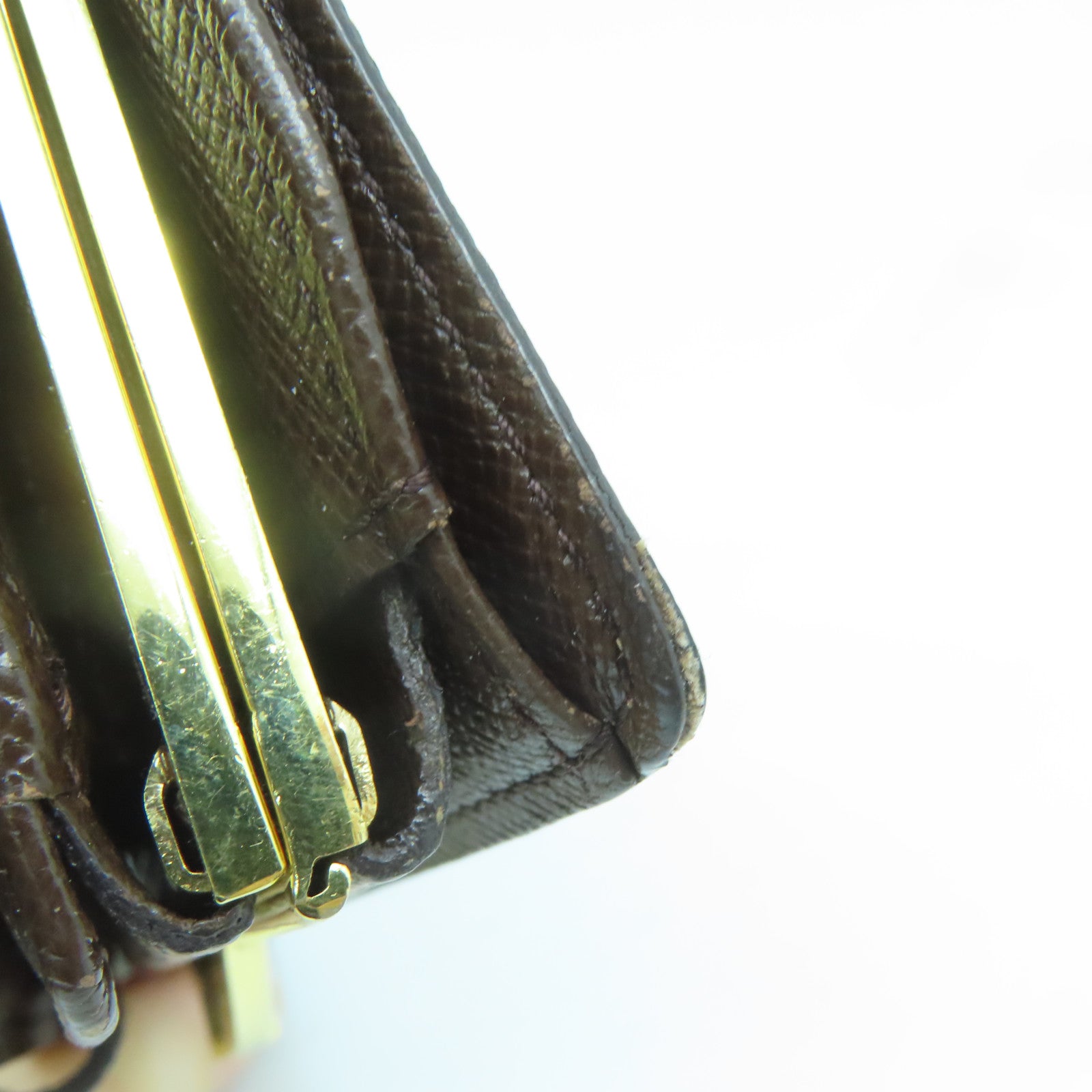 LOUIS VUITTON Damier Portefeiulle Vienova Wallet金扣錢包啡色
