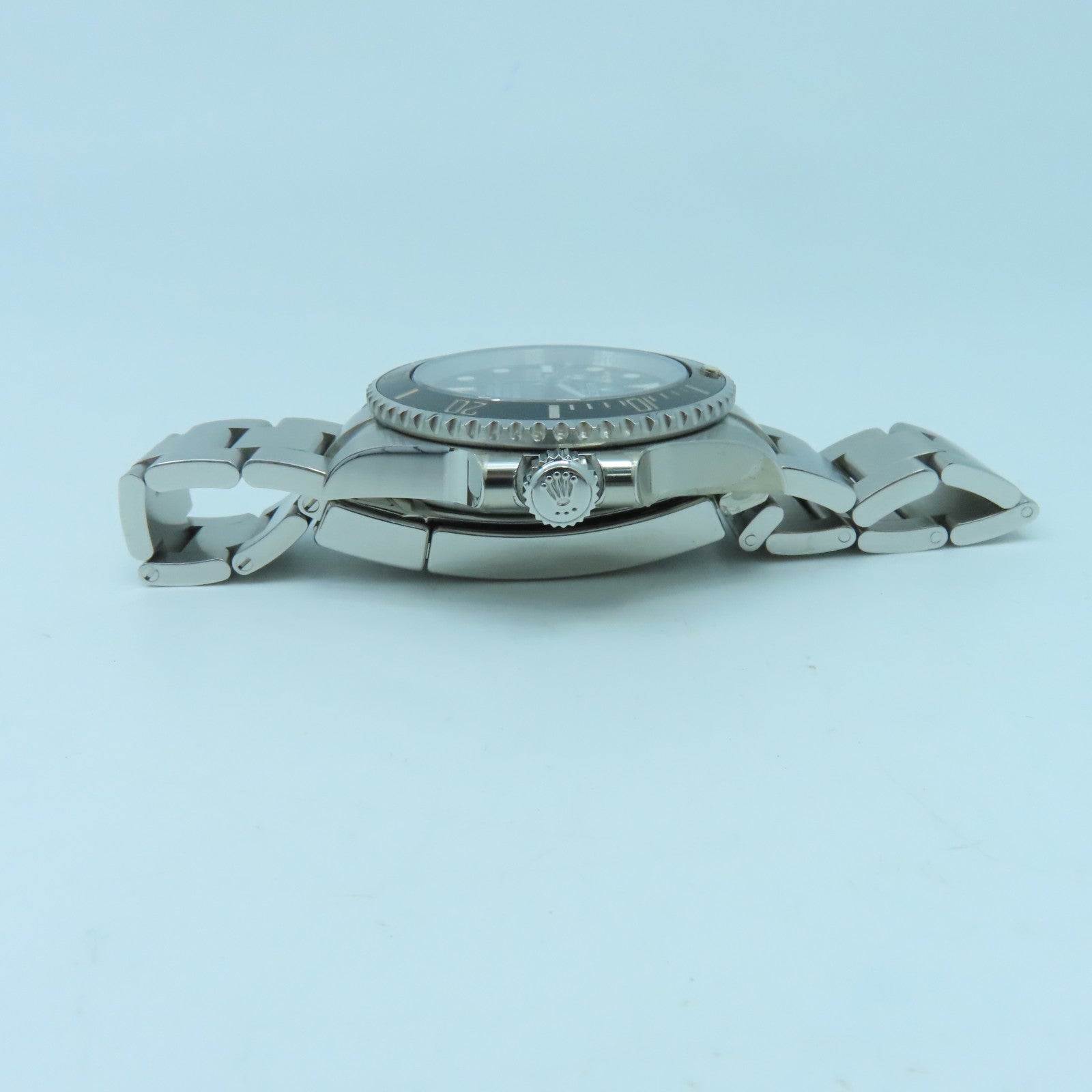 ROLEX Stainless Steel Submariner Watch Black Silver/Black #18.5cm