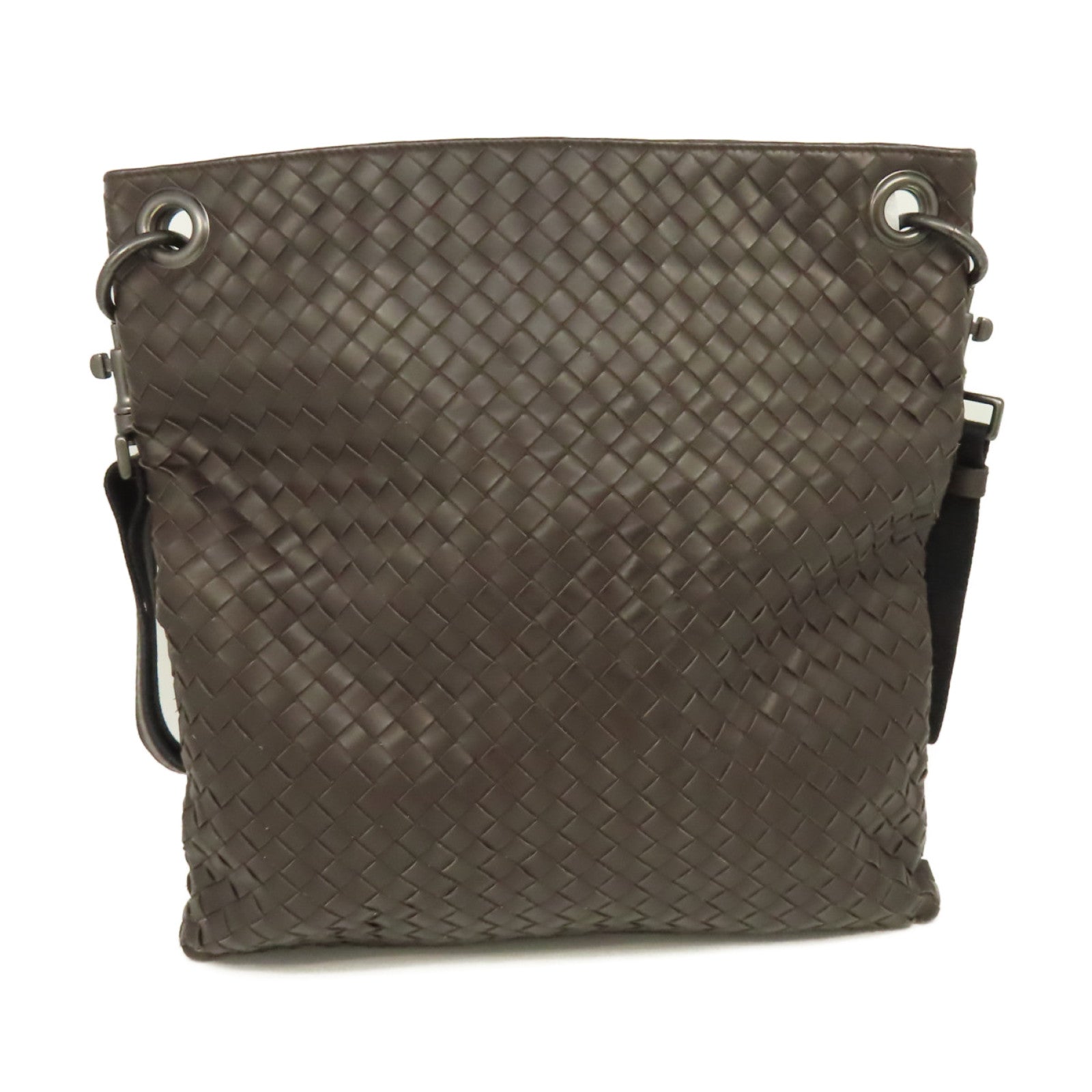 BOTTEGA VENETA 織紋皮革Shoulder Bag肩背袋啡色