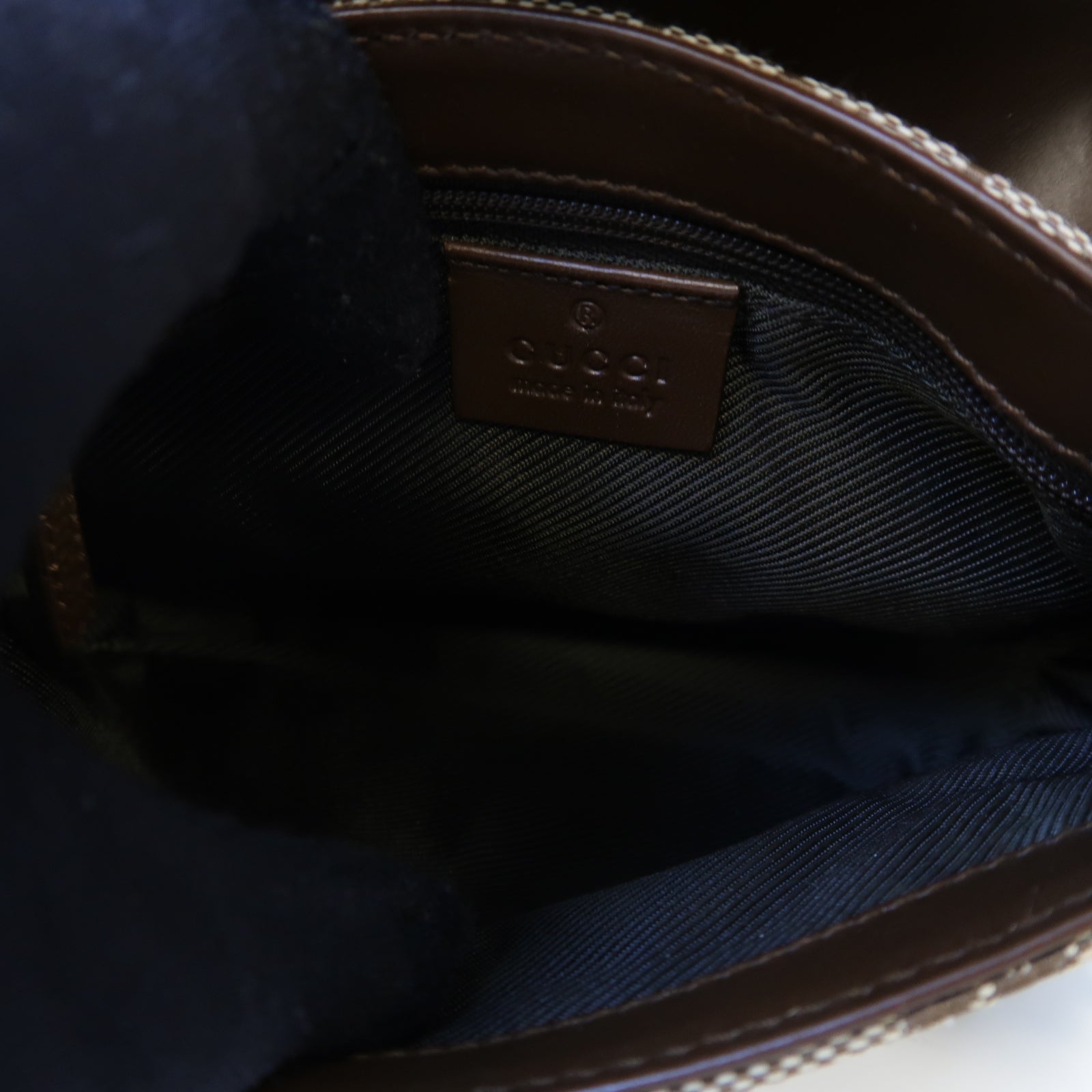 GUCCI 帆布Waist Bag銀扣腰包啡色