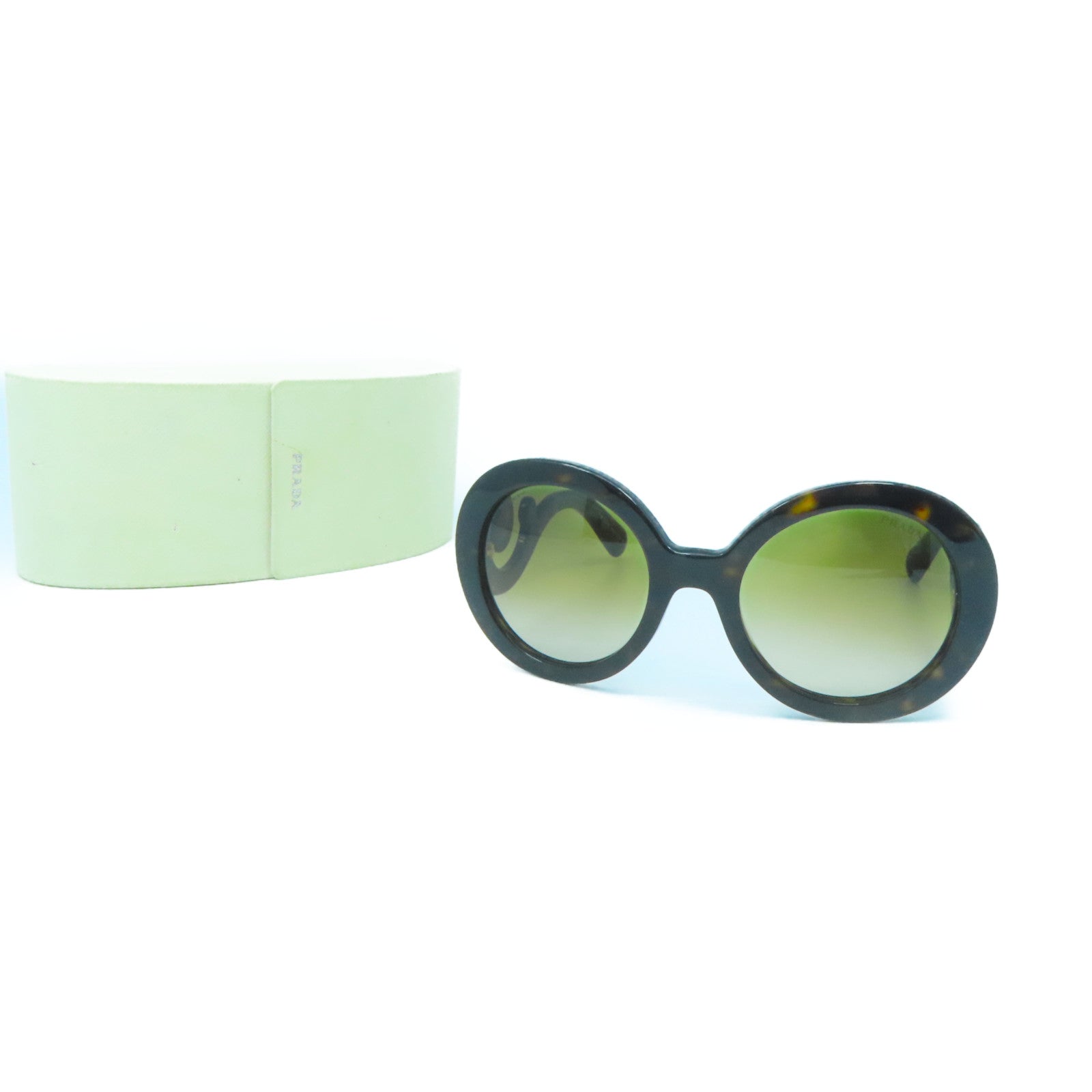 PRADA PVC Sunglasses金扣太陽眼鏡棕色