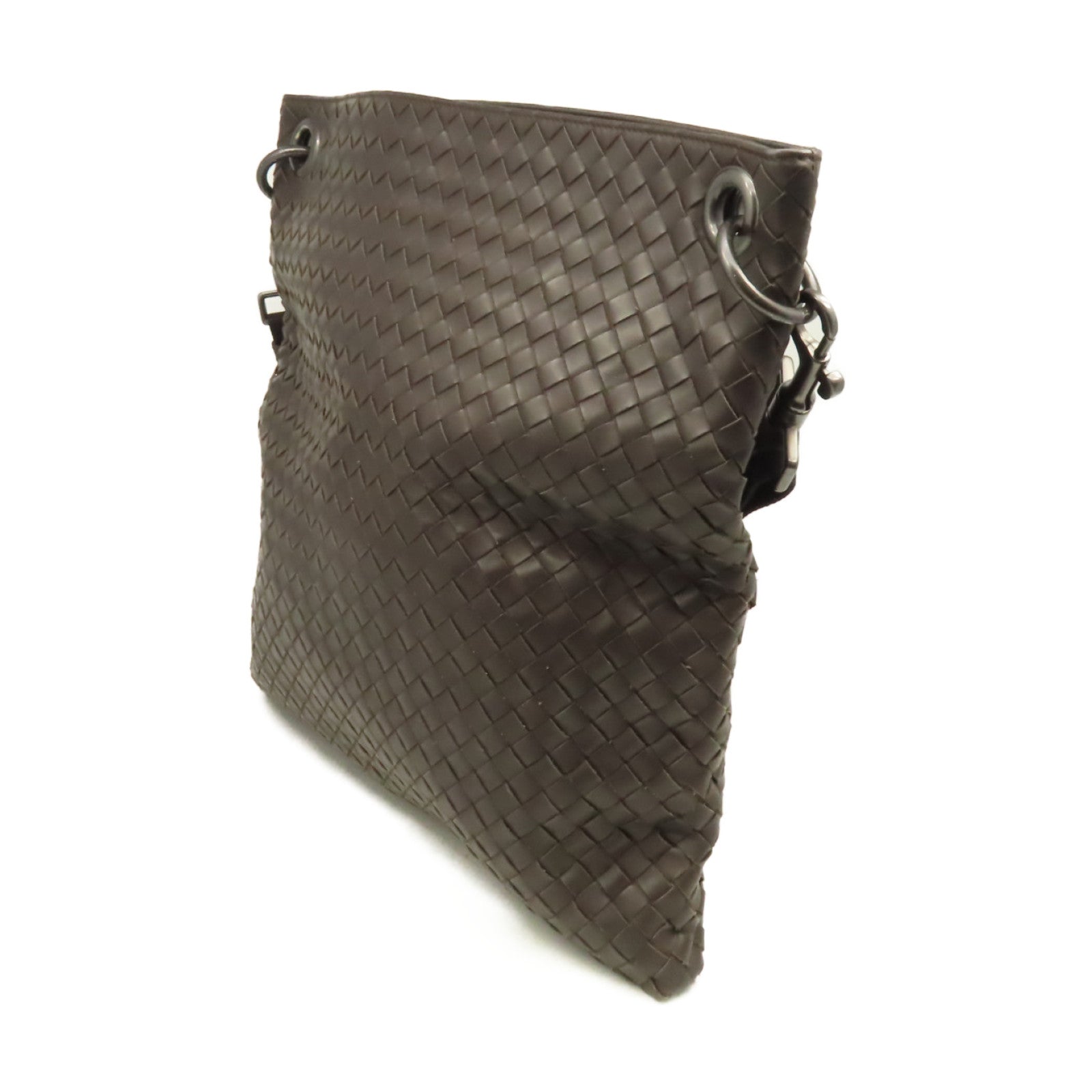BOTTEGA VENETA 織紋皮革Shoulder Bag肩背袋啡色