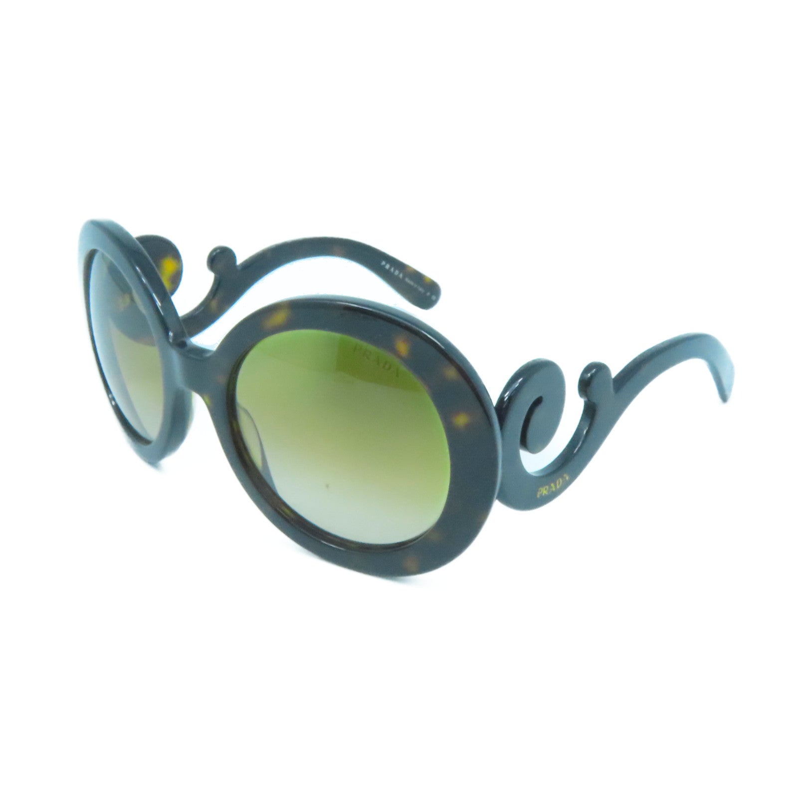 PRADA PVC Sunglasses金扣太陽眼鏡棕色
