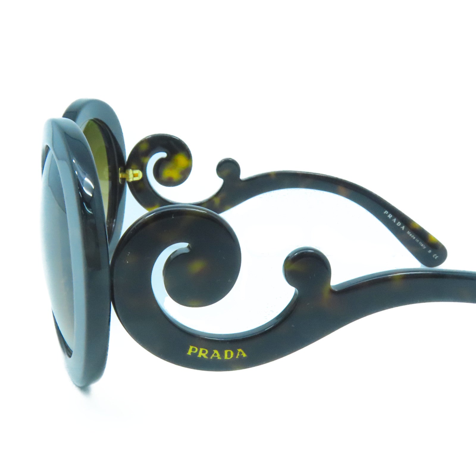 PRADA PVC Sunglasses金扣太陽眼鏡棕色
