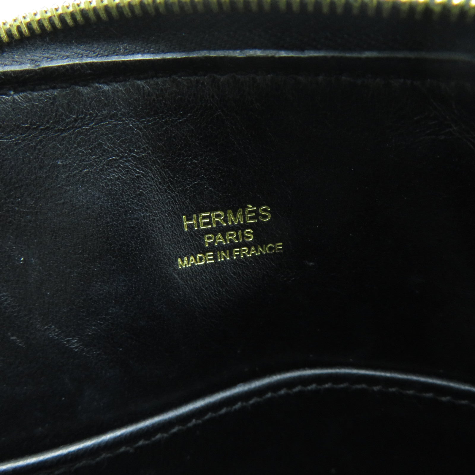 HERMES Chevre皮革Mini Bolide金扣手挽肩背兩用袋Noir黑色