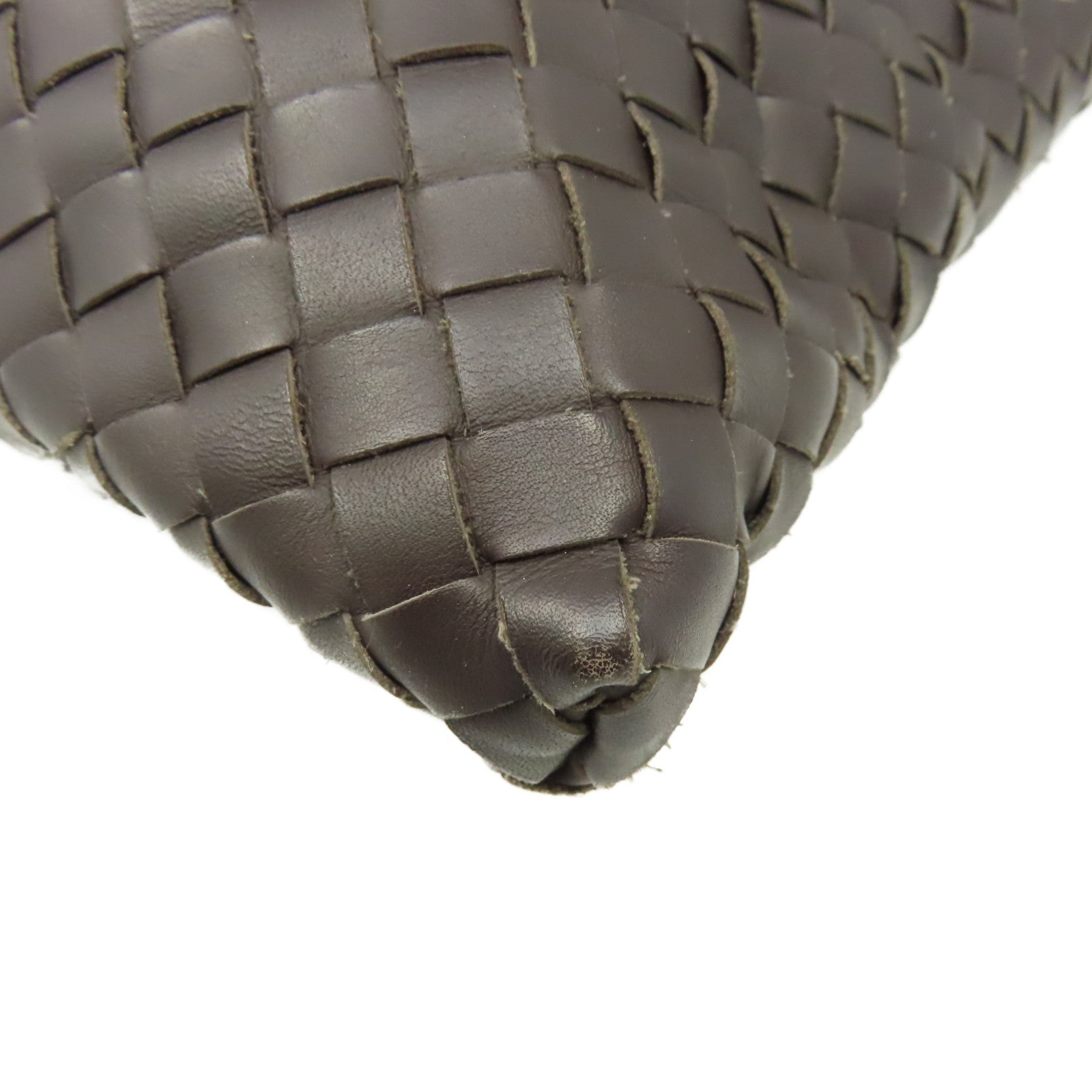 BOTTEGA VENETA 織紋皮革Shoulder Bag肩背袋啡色