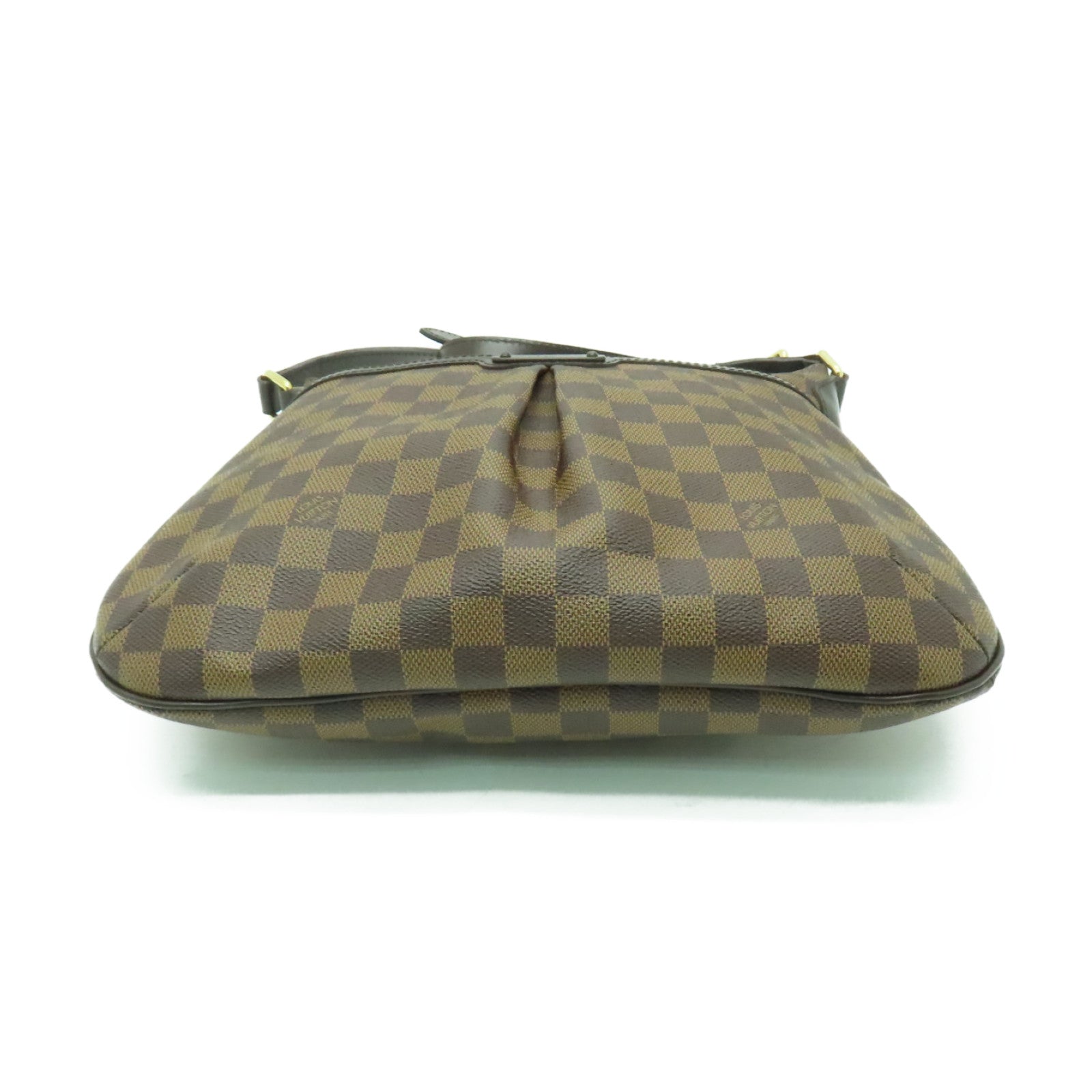 LOUIS VUITTON Damier Bloomsbury PM金扣肩背袋棕色