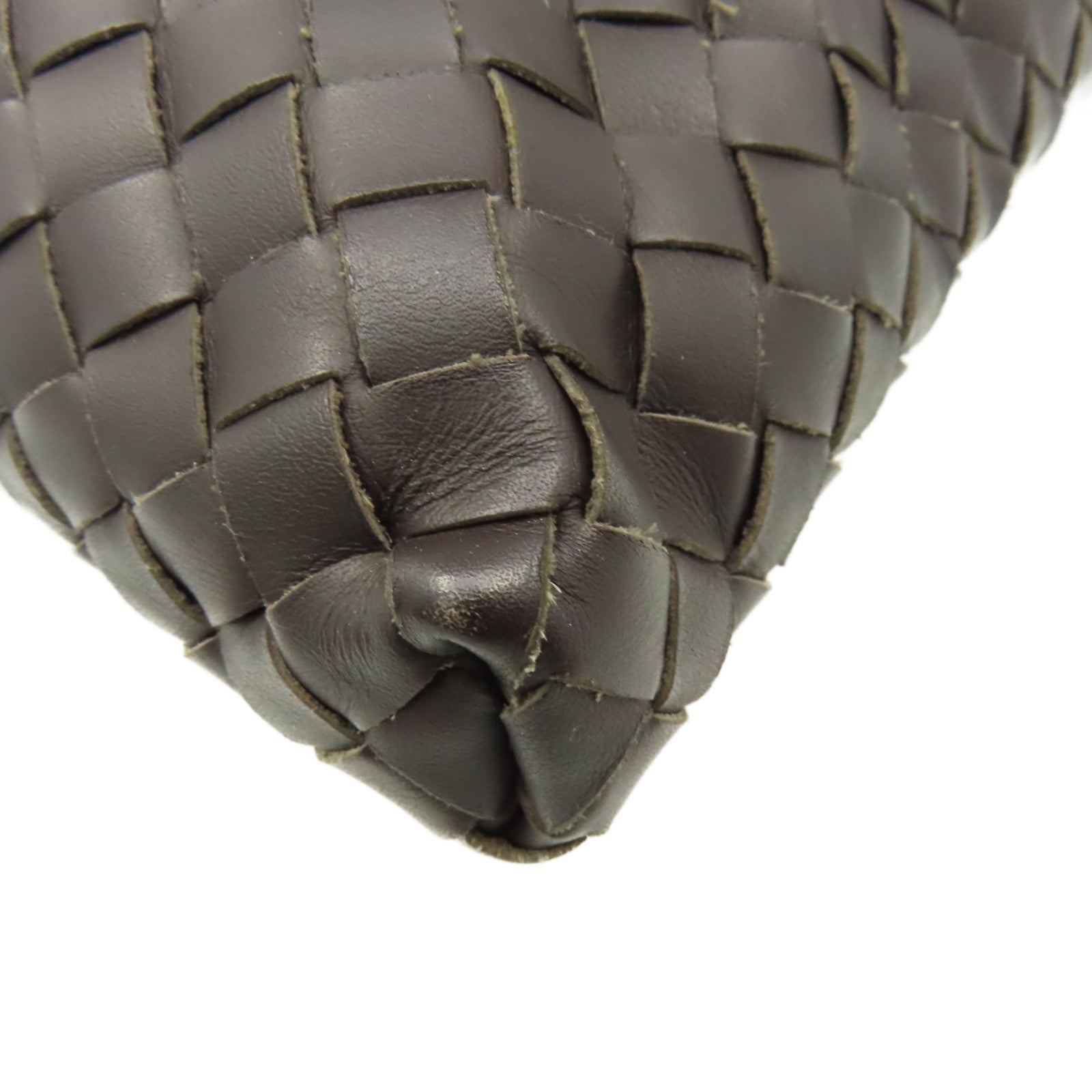BOTTEGA VENETA 織紋皮革Shoulder Bag肩背袋啡色