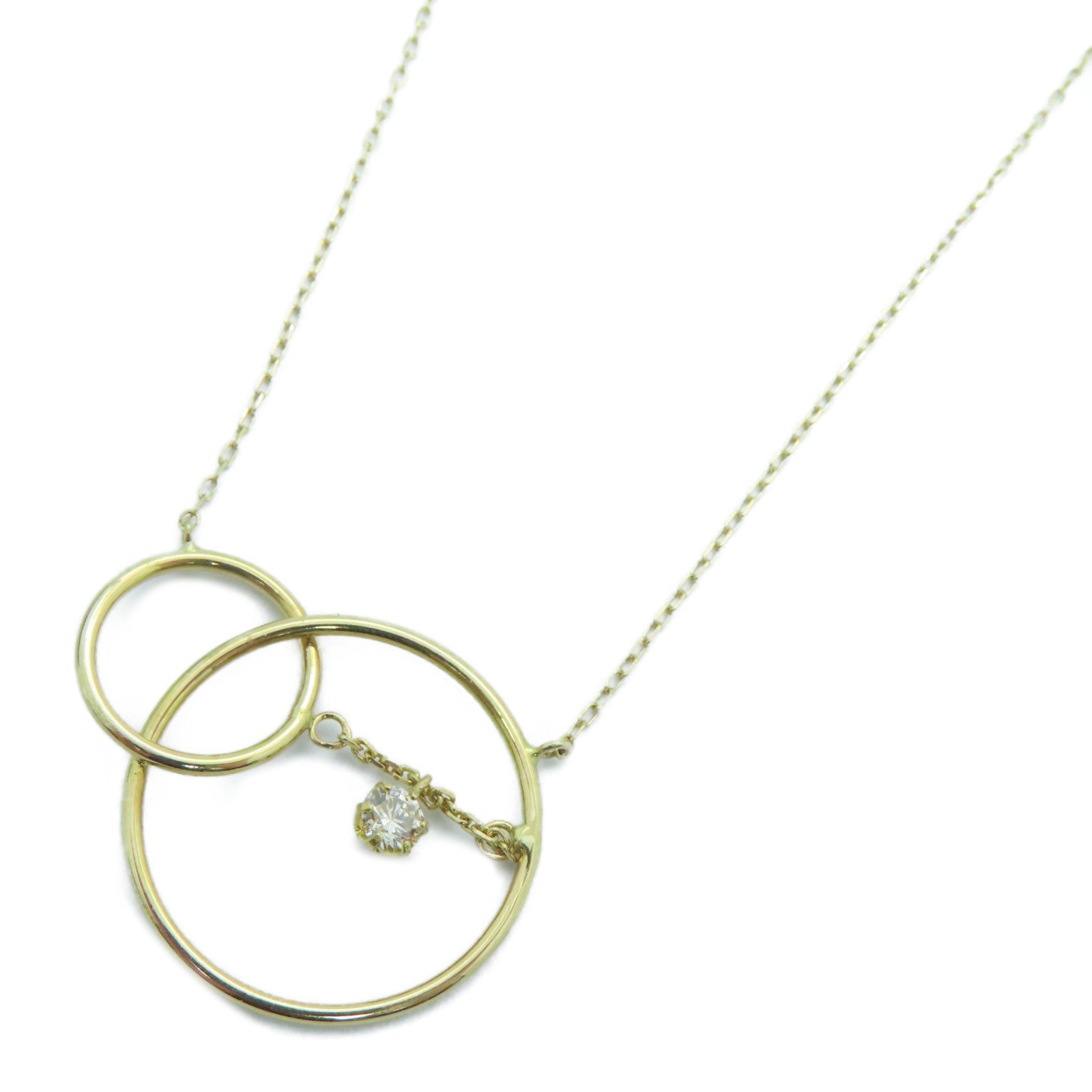 JEWELRY 18K Gold Diamond Necklace 0.10ct Diamond Necklace