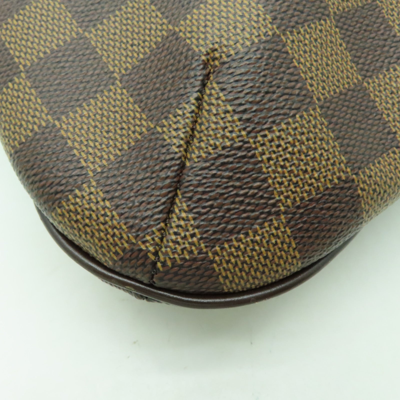 LOUIS VUITTON Damier Bloomsbury PM金扣肩背袋棕色