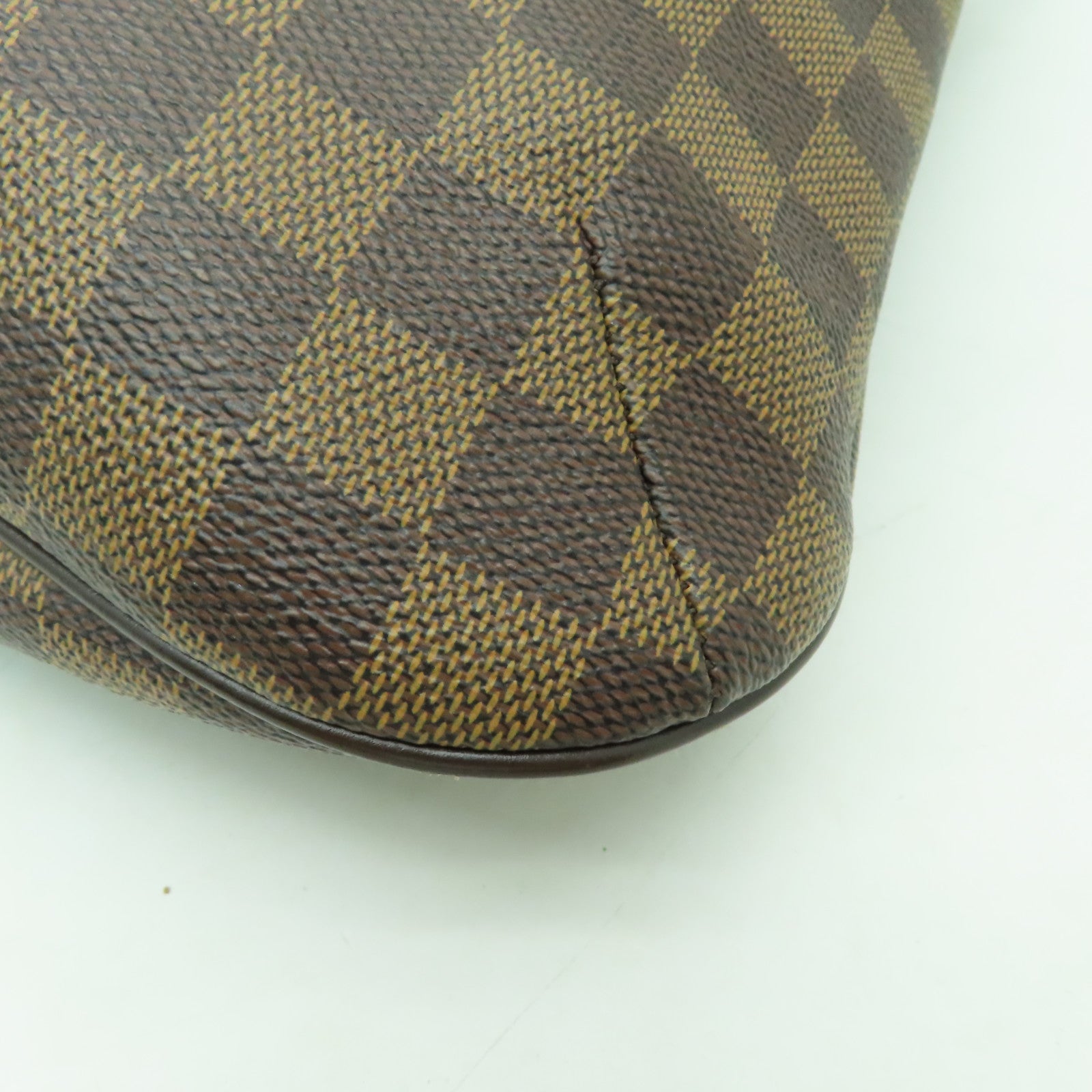 LOUIS VUITTON Damier Bloomsbury PM金扣肩背袋棕色
