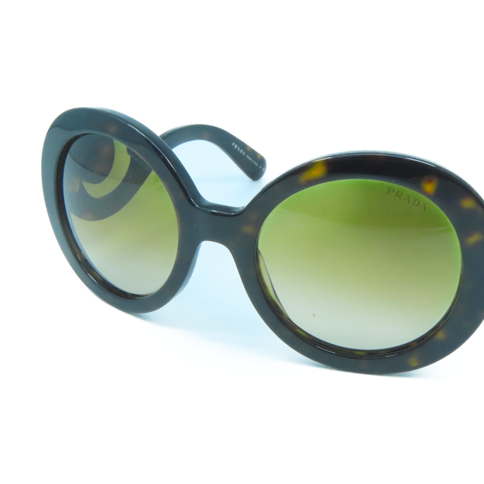PRADA PVC Sunglasses金扣太陽眼鏡棕色
