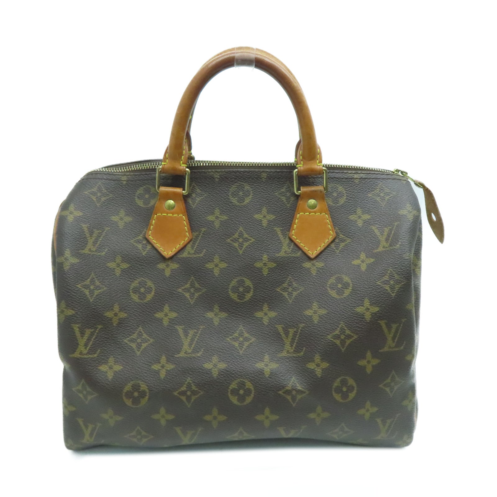 LOUIS VUITTON Monogram Speedy 30金扣手挽袋啡色