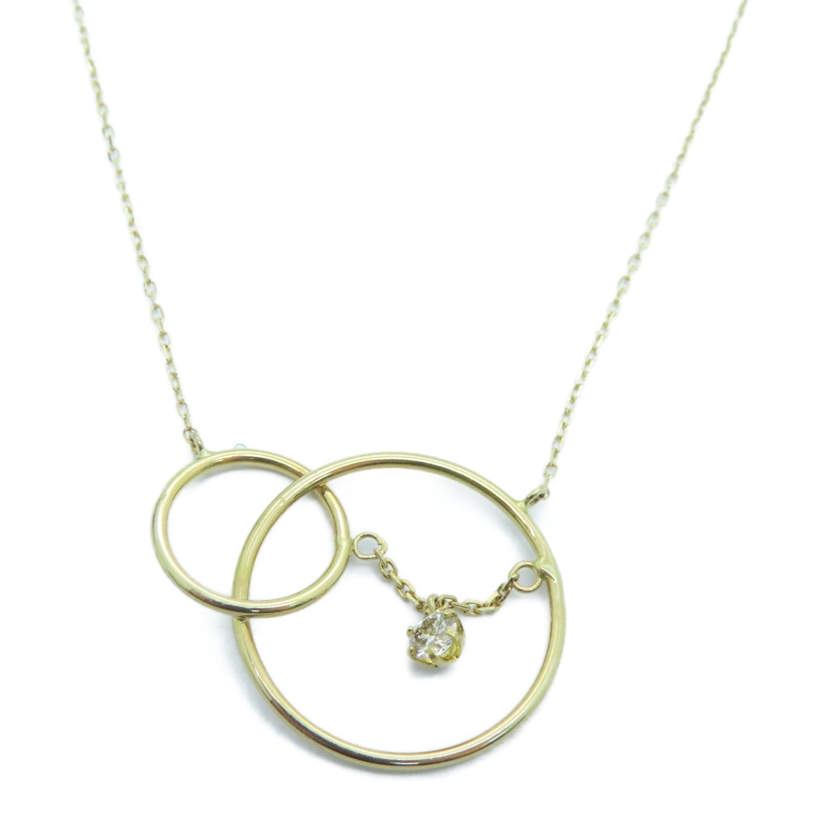 JEWELRY 18K Gold Diamond Necklace 0.10ct Diamond Necklace