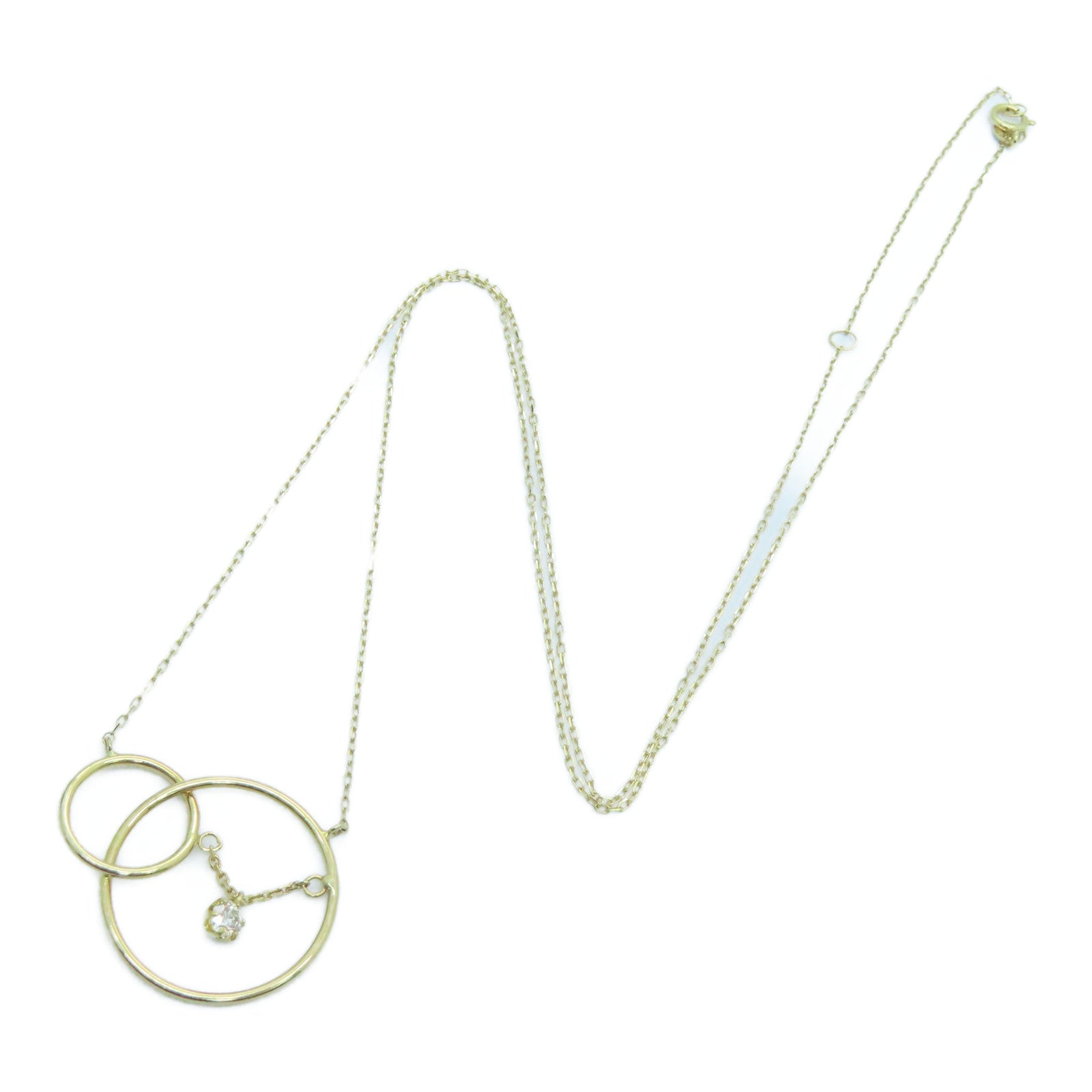 JEWELRY 18K Gold Diamond Necklace 0.10ct Diamond Necklace