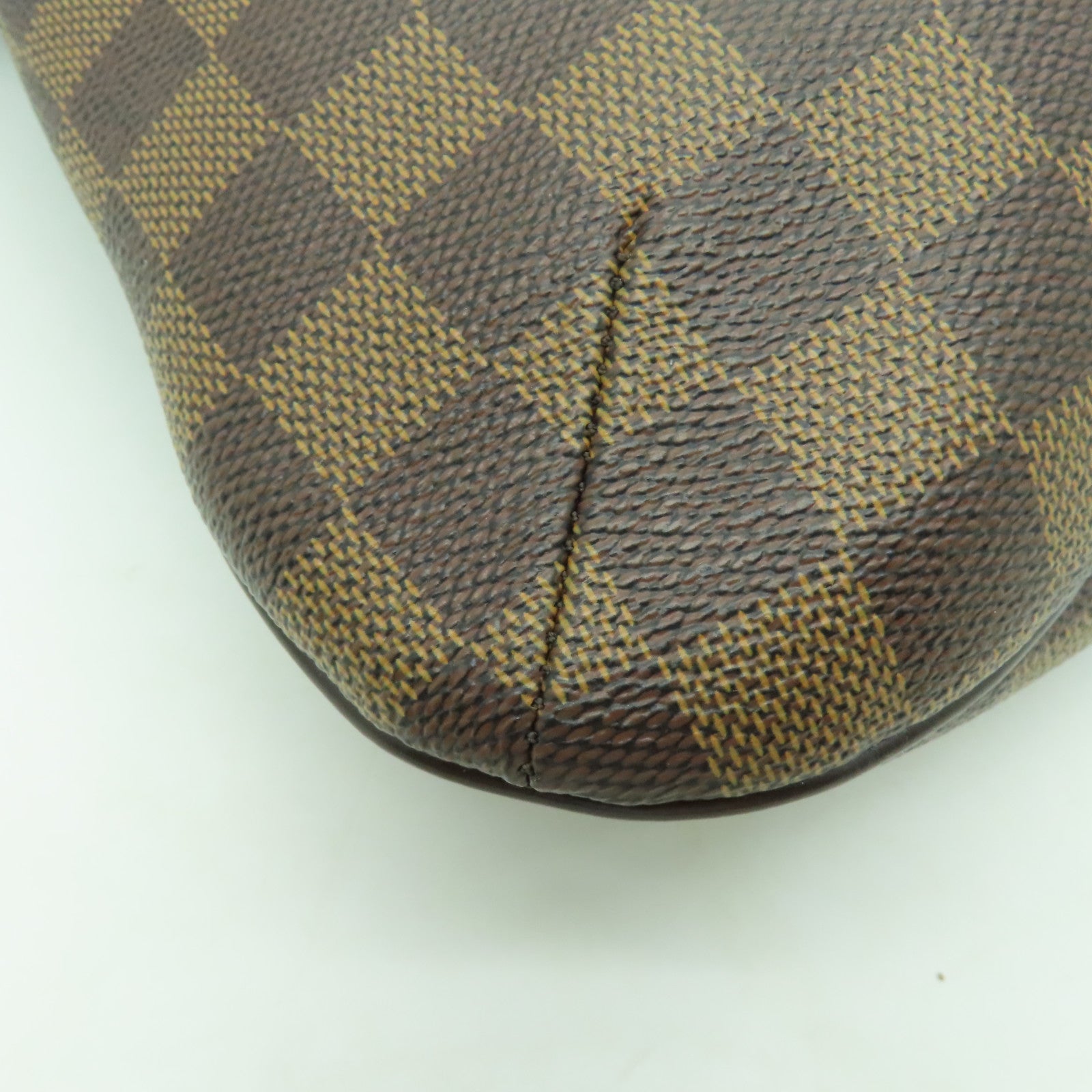 LOUIS VUITTON Damier Bloomsbury PM金扣肩背袋棕色