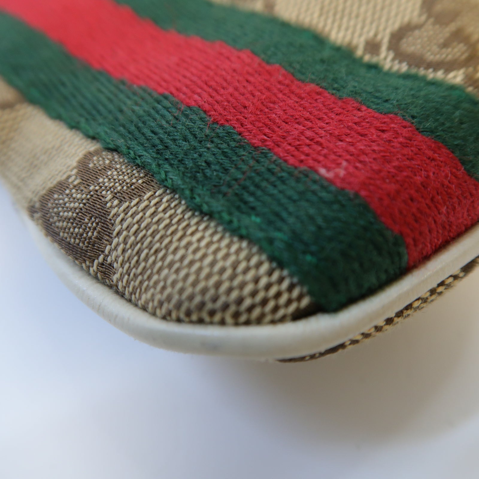 GUCCI 帆布Shoulder Bag金扣肩背袋啡色