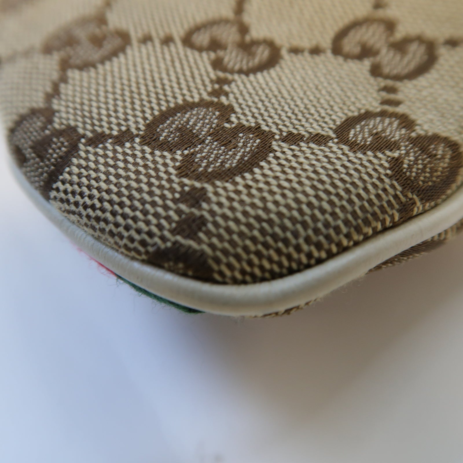 GUCCI 帆布Shoulder Bag金扣肩背袋啡色
