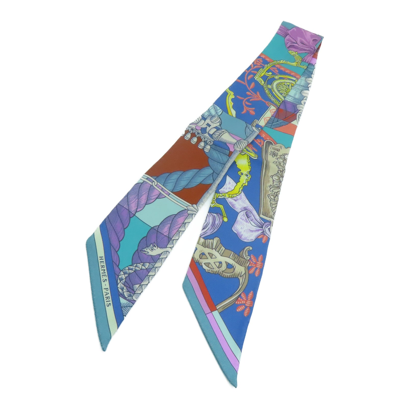 HERMES Silk Twilly Scarf Color