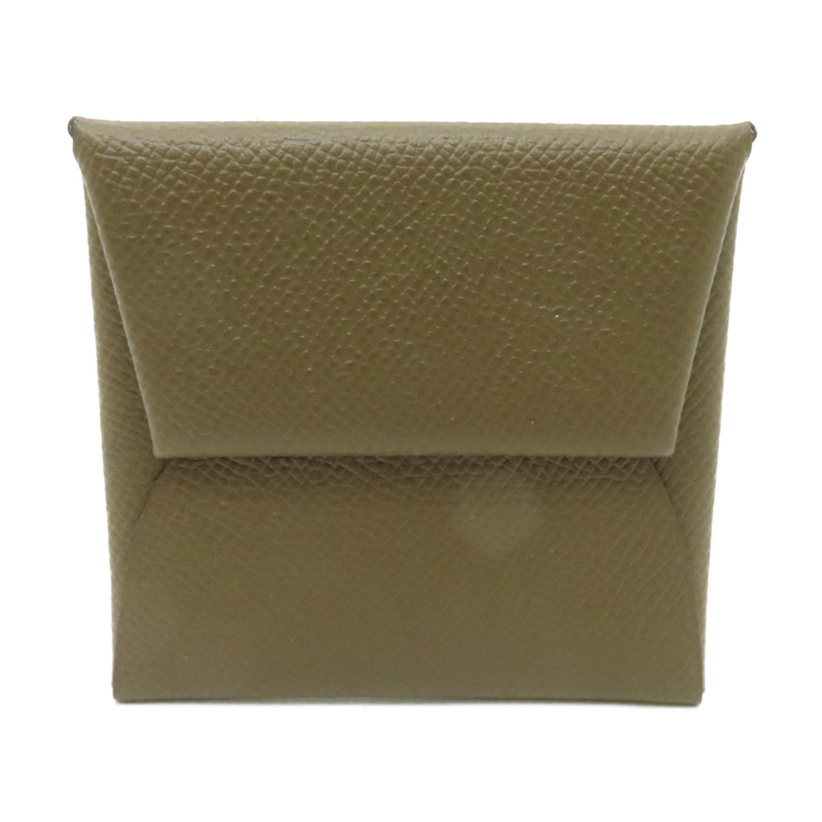 HERMES Epsom皮革Bastia Coin Purse銀扣零錢包Toundra青銅色