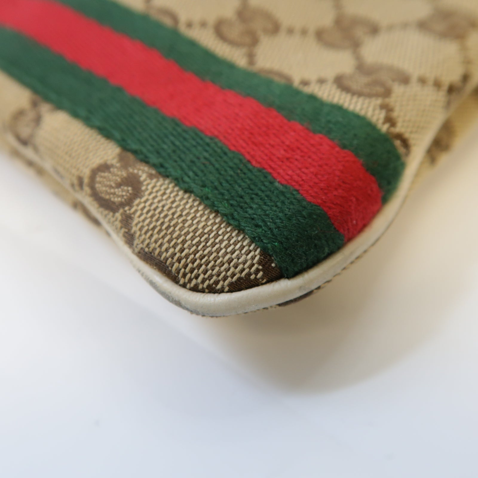 GUCCI 帆布Shoulder Bag金扣肩背袋啡色