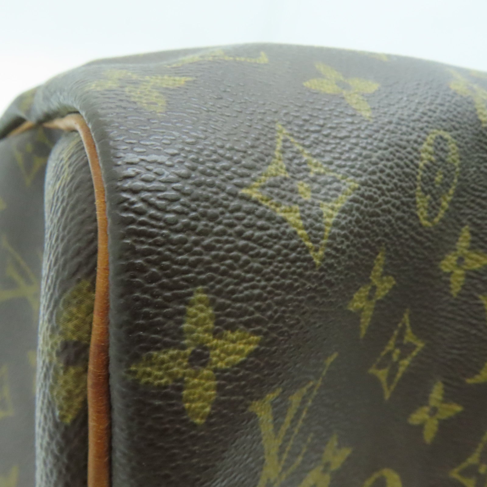 LOUIS VUITTON Monogram Speedy 30金扣手挽袋啡色