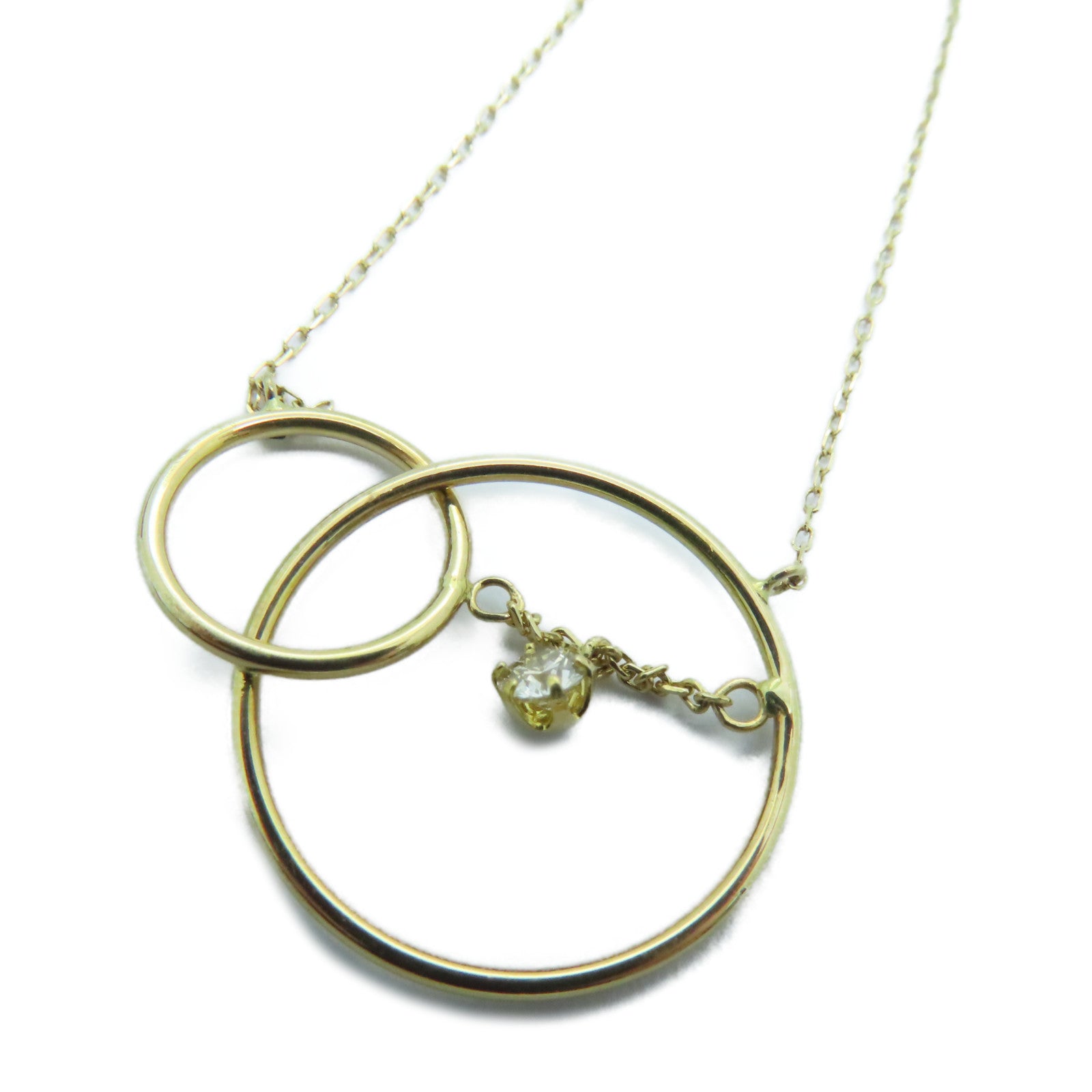 JEWELRY 18K Gold Diamond Necklace 0.10ct Diamond Necklace