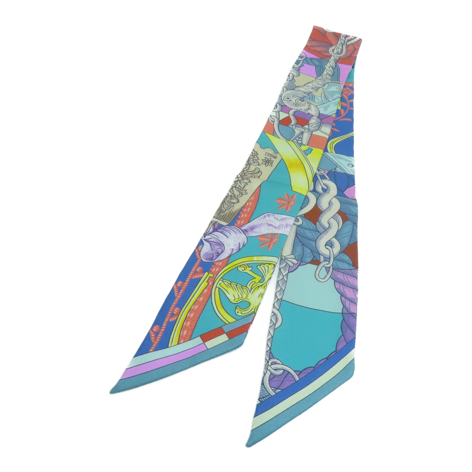 HERMES Silk Twilly Scarf Color