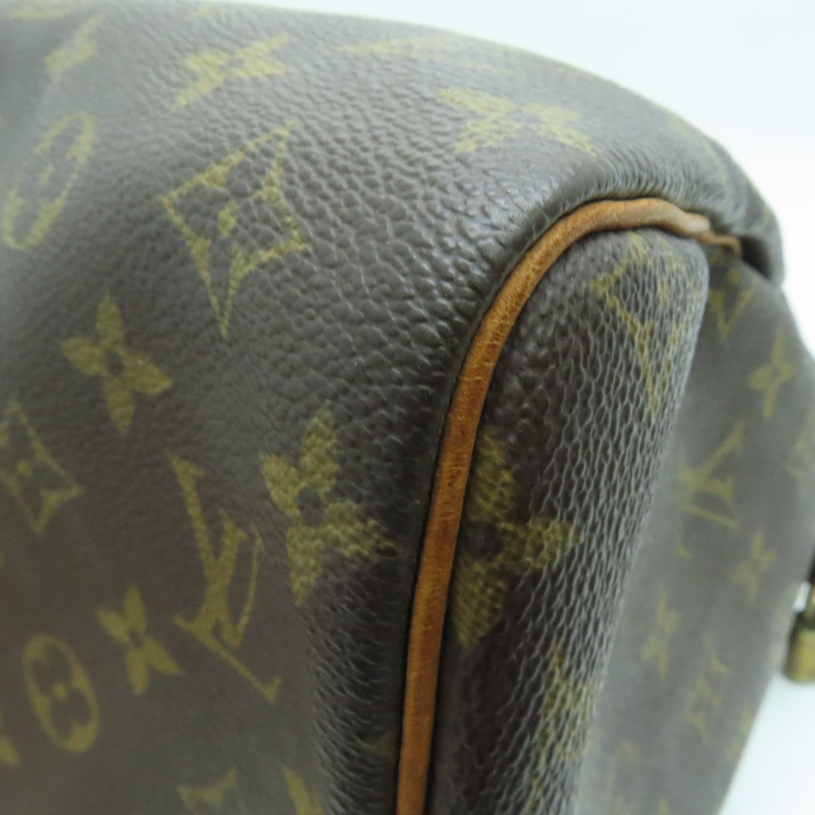 LOUIS VUITTON Monogram Speedy 30金扣手挽袋啡色
