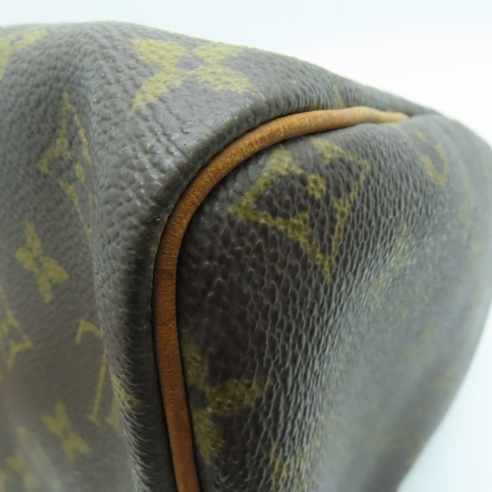 LOUIS VUITTON Monogram Speedy 30金扣手挽袋啡色