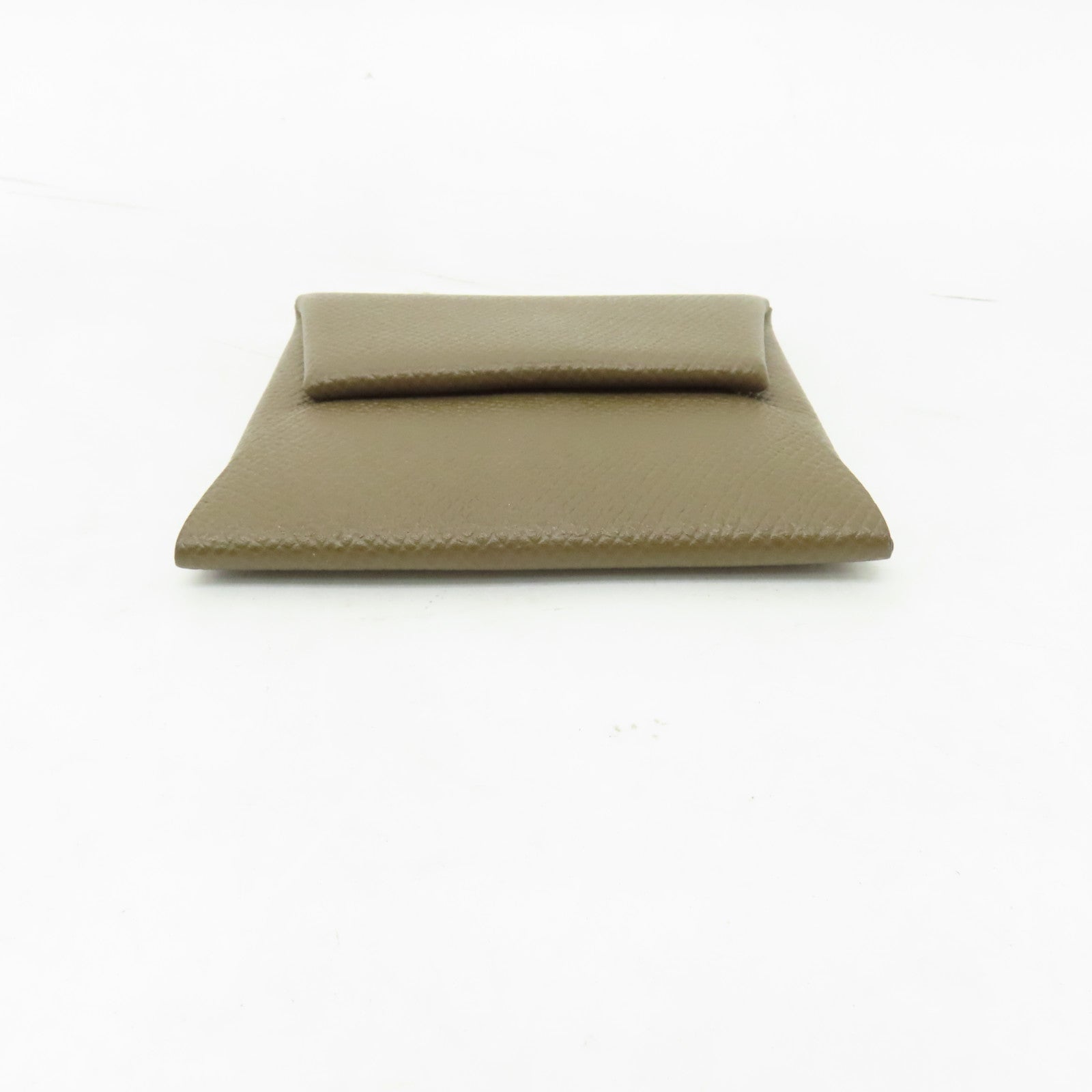 HERMES Epsom皮革Bastia Coin Purse銀扣零錢包Toundra青銅色