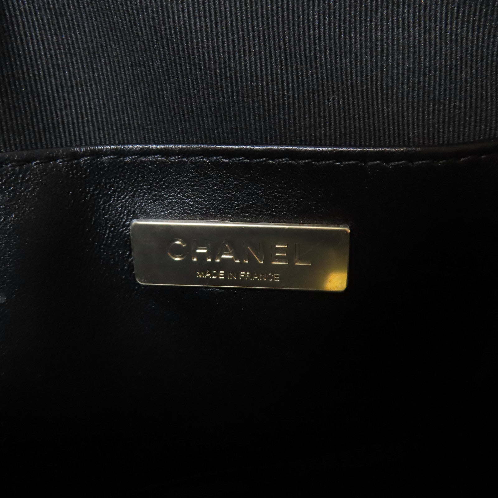 CHANEL 菱格牛皮皮革Star Chain Shoulder Bag銀扣鏈帶肩背袋黑色