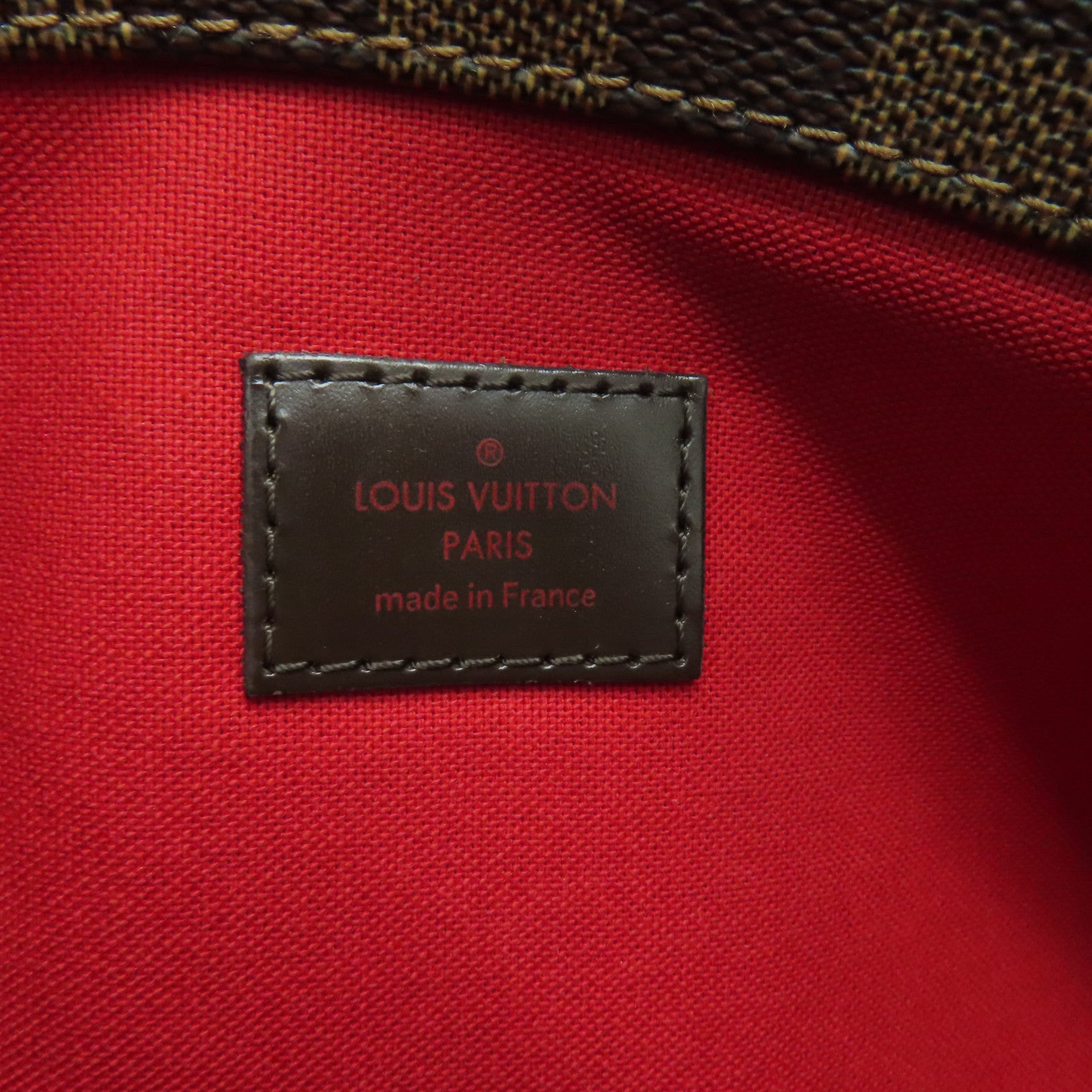 LOUIS VUITTON Damier Bloomsbury PM金扣肩背袋棕色