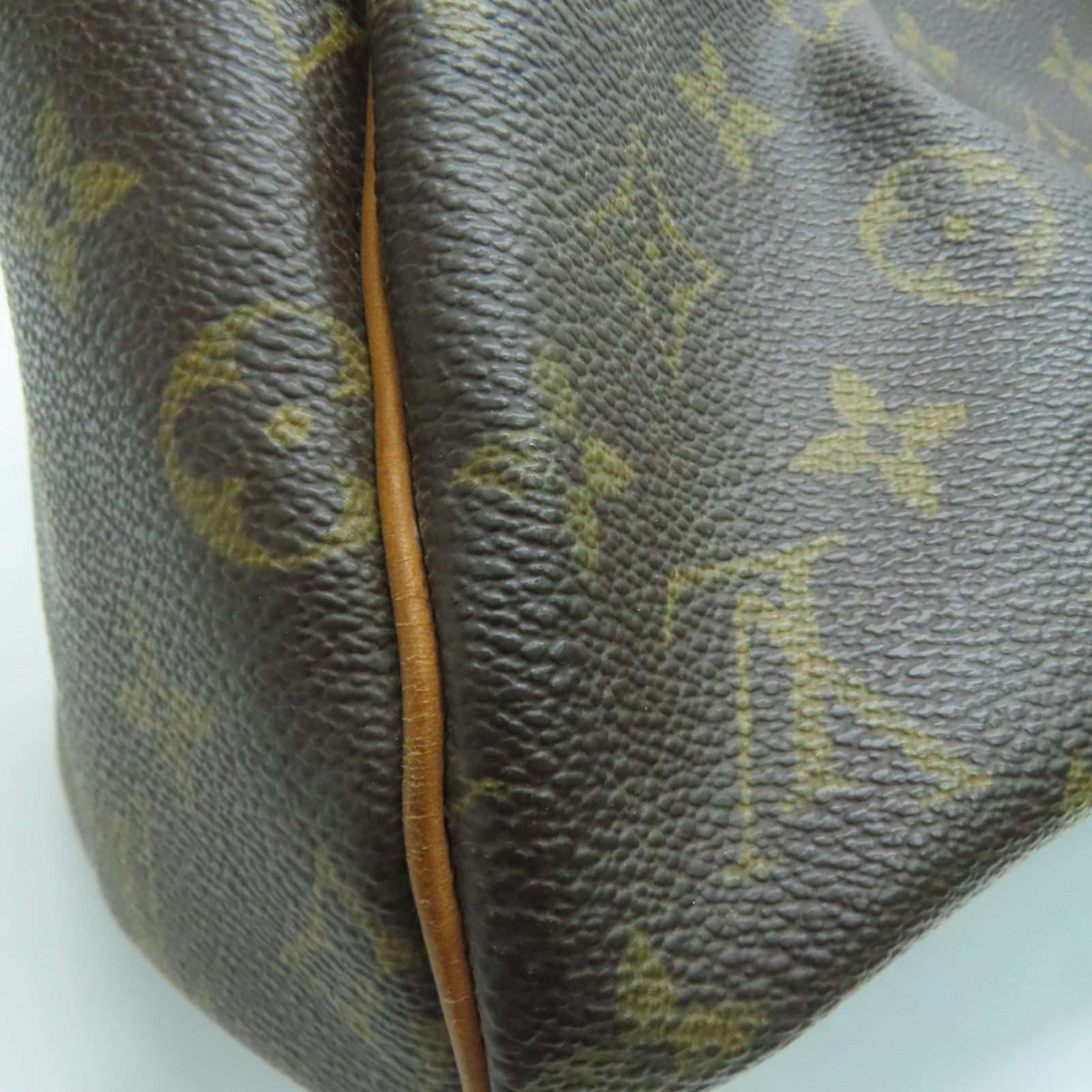 LOUIS VUITTON Monogram Speedy 30金扣手挽袋啡色