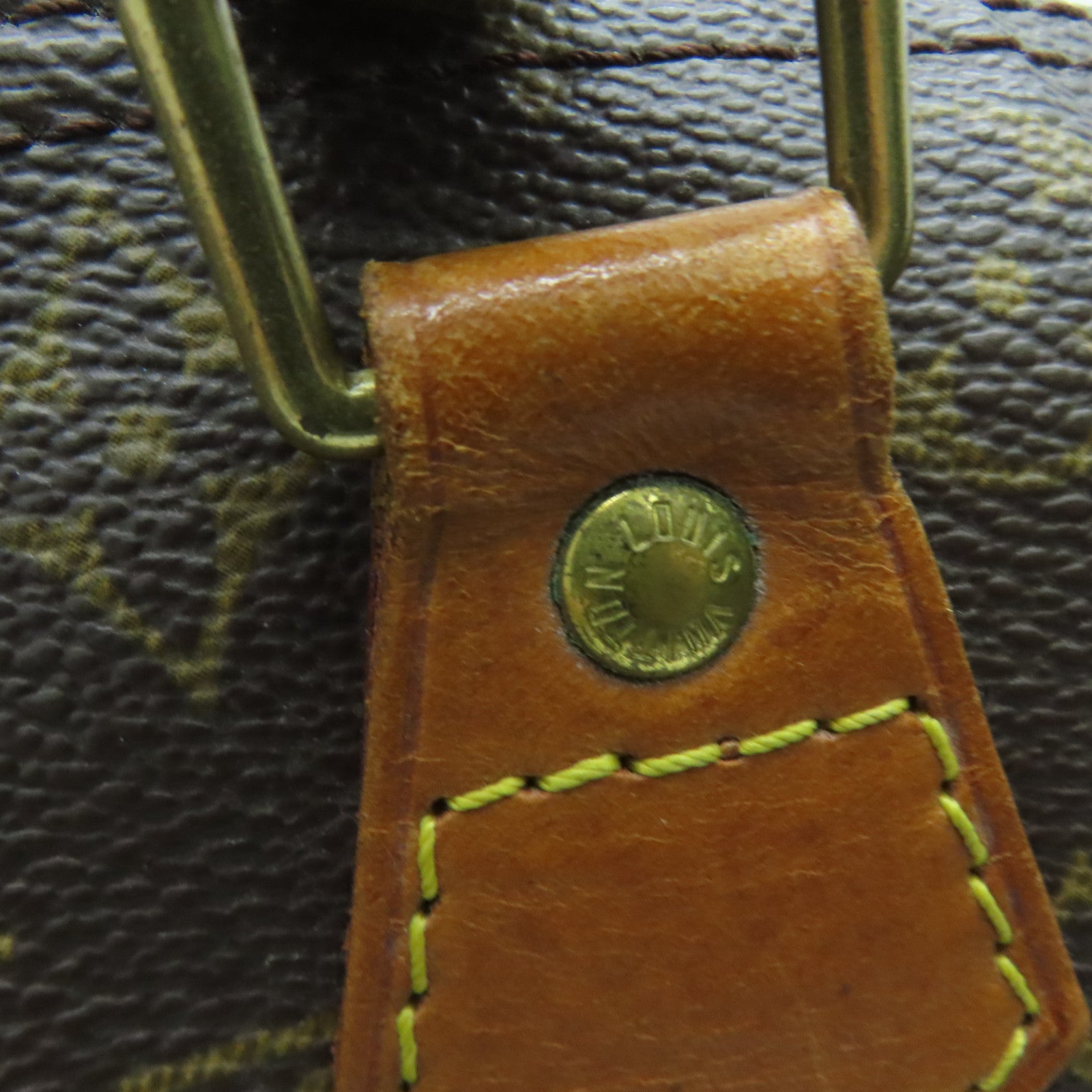 LOUIS VUITTON Monogram Speedy 30金扣手挽袋啡色