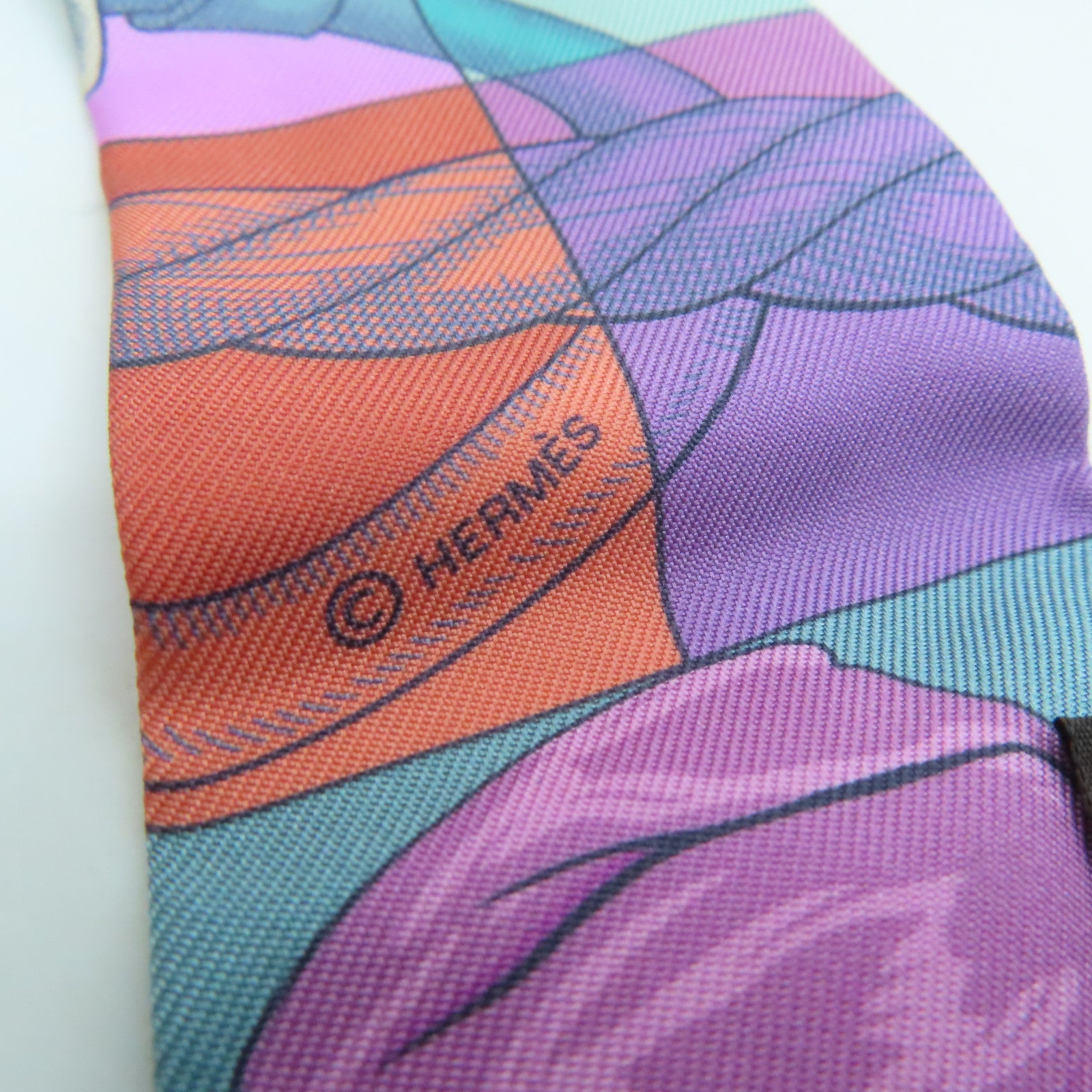 HERMES Silk Twilly Scarf Color