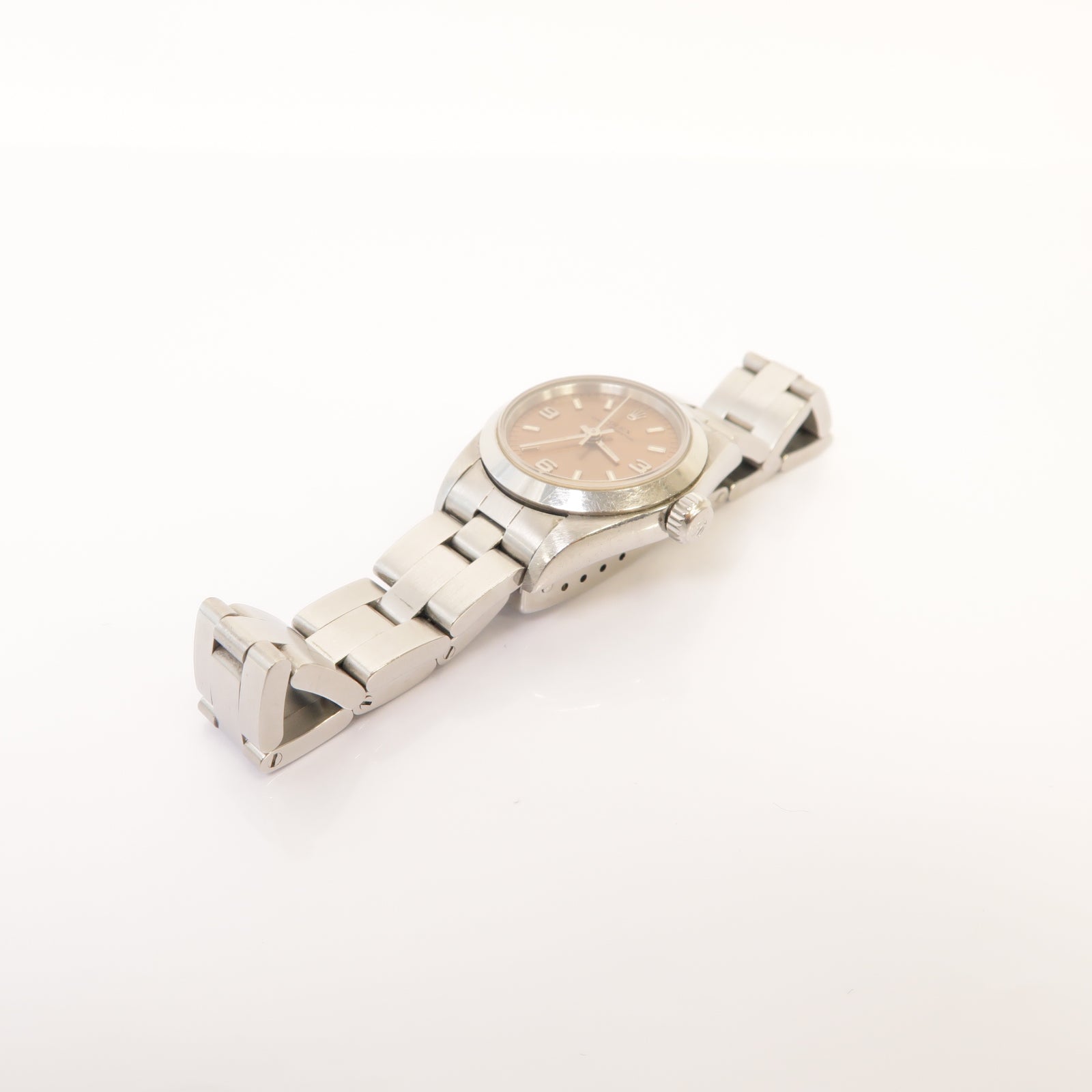 ROLEX Oyster Perpetual不鏽鋼手錶自動機芯啡色